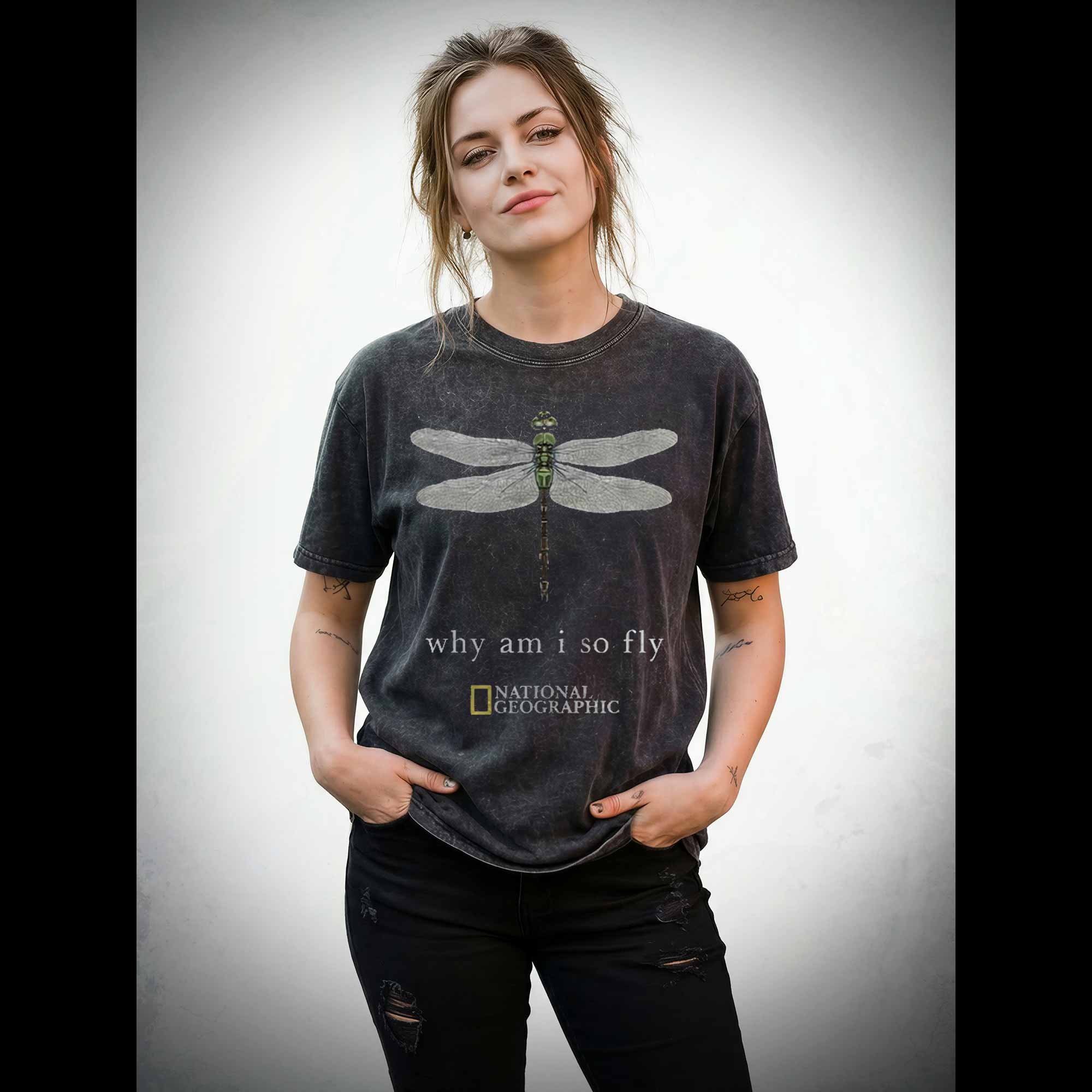 Why am I So Fly Washed T-shirt
