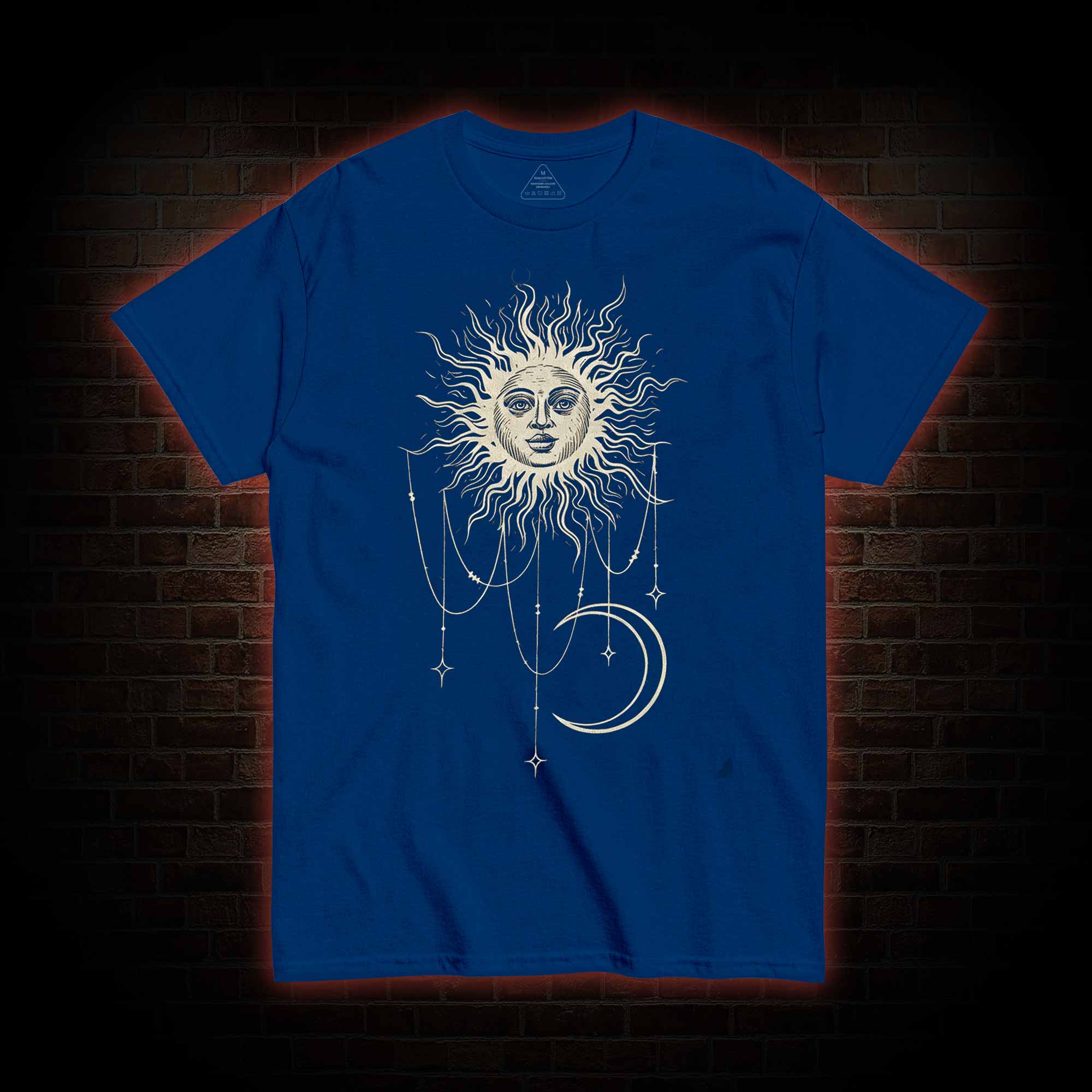 Vintage Celestial Sun and Moon T-shirt