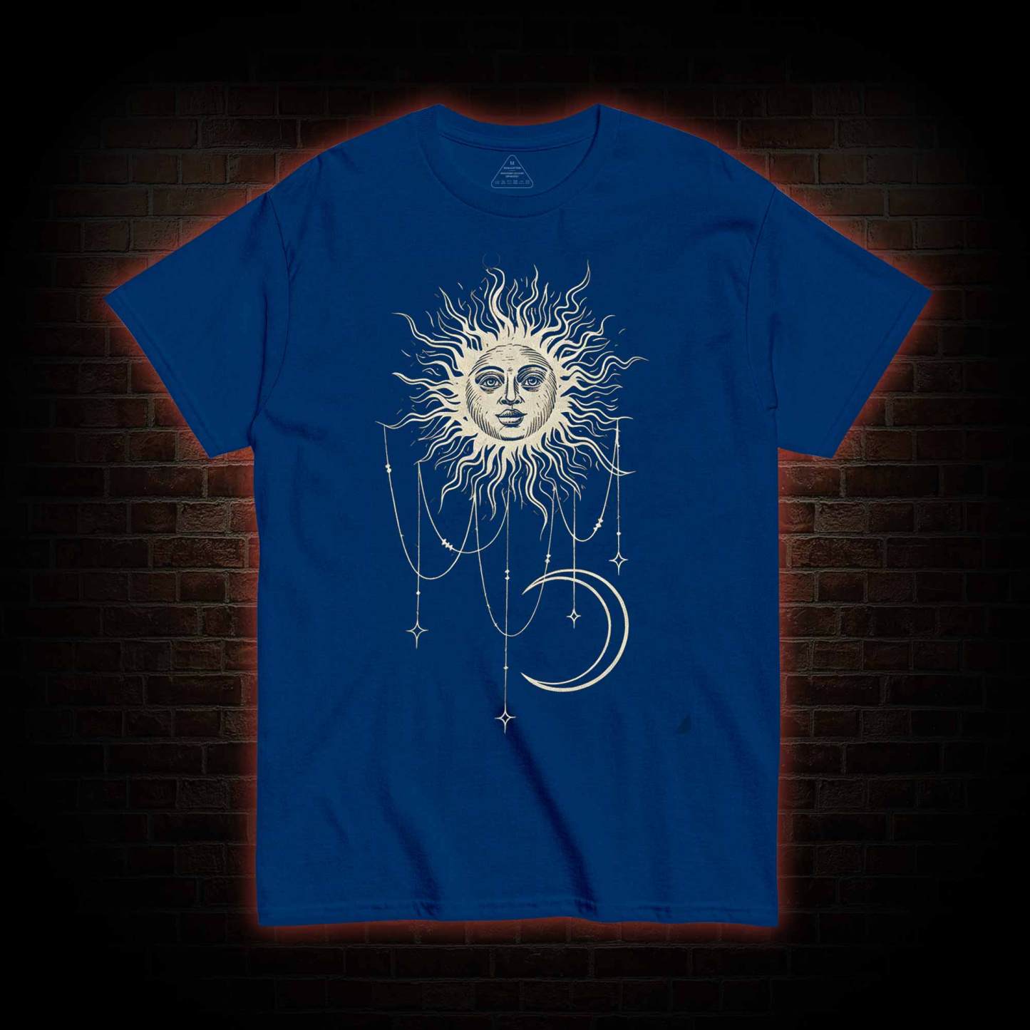 Vintage Celestial Sun and Moon T-shirt