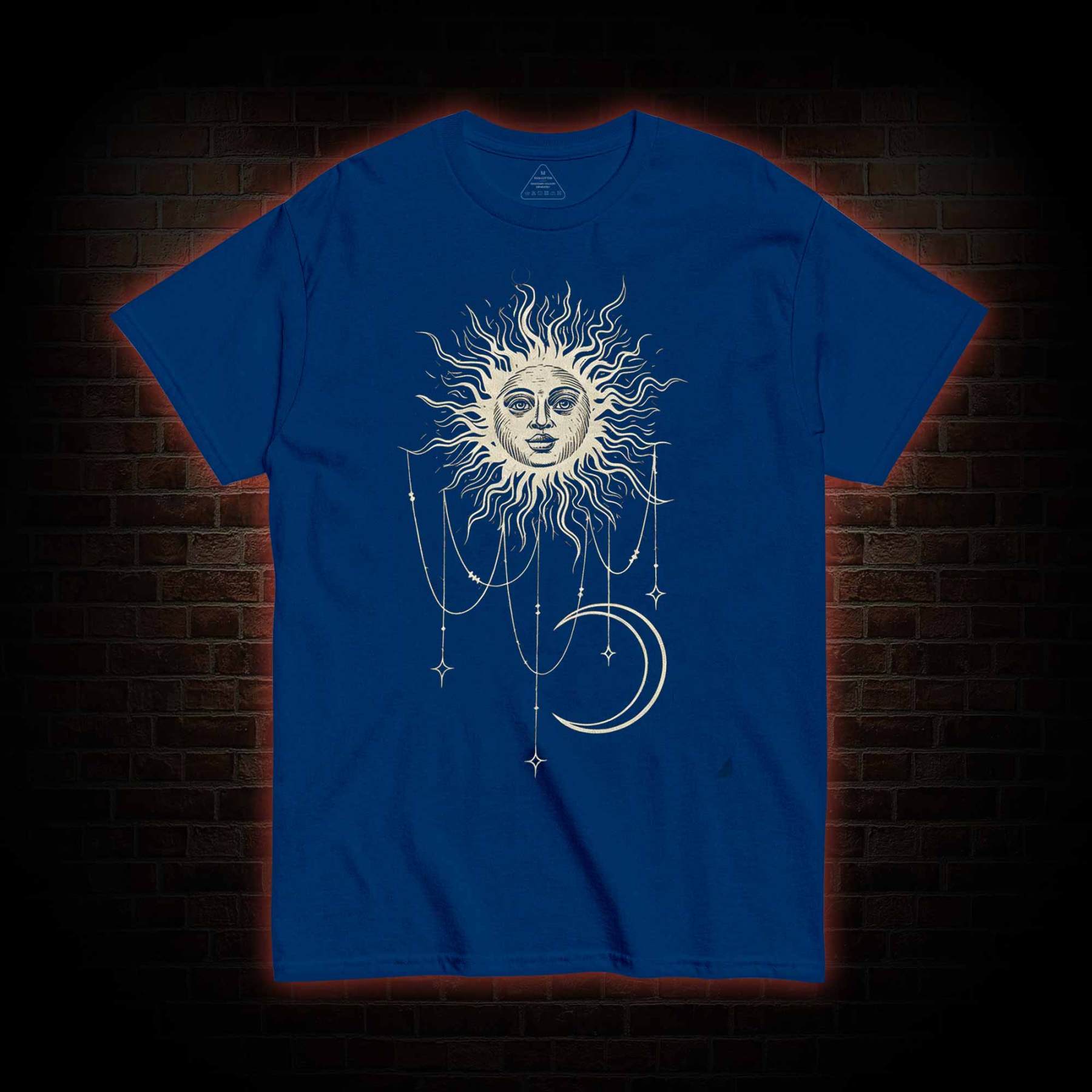 Vintage Celestial Sun and Moon T-shirt