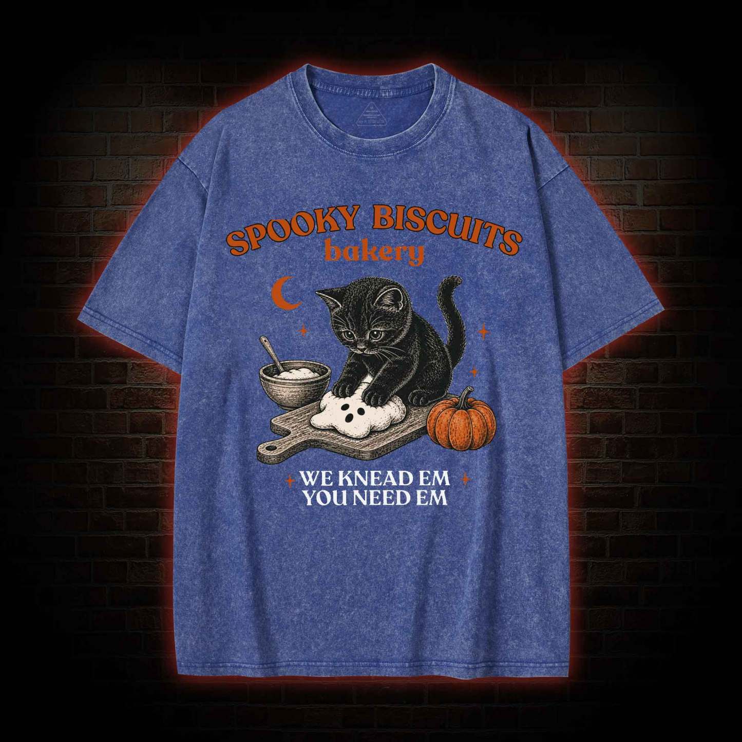 Spooky Biscuits Bakery Washed T-shirt