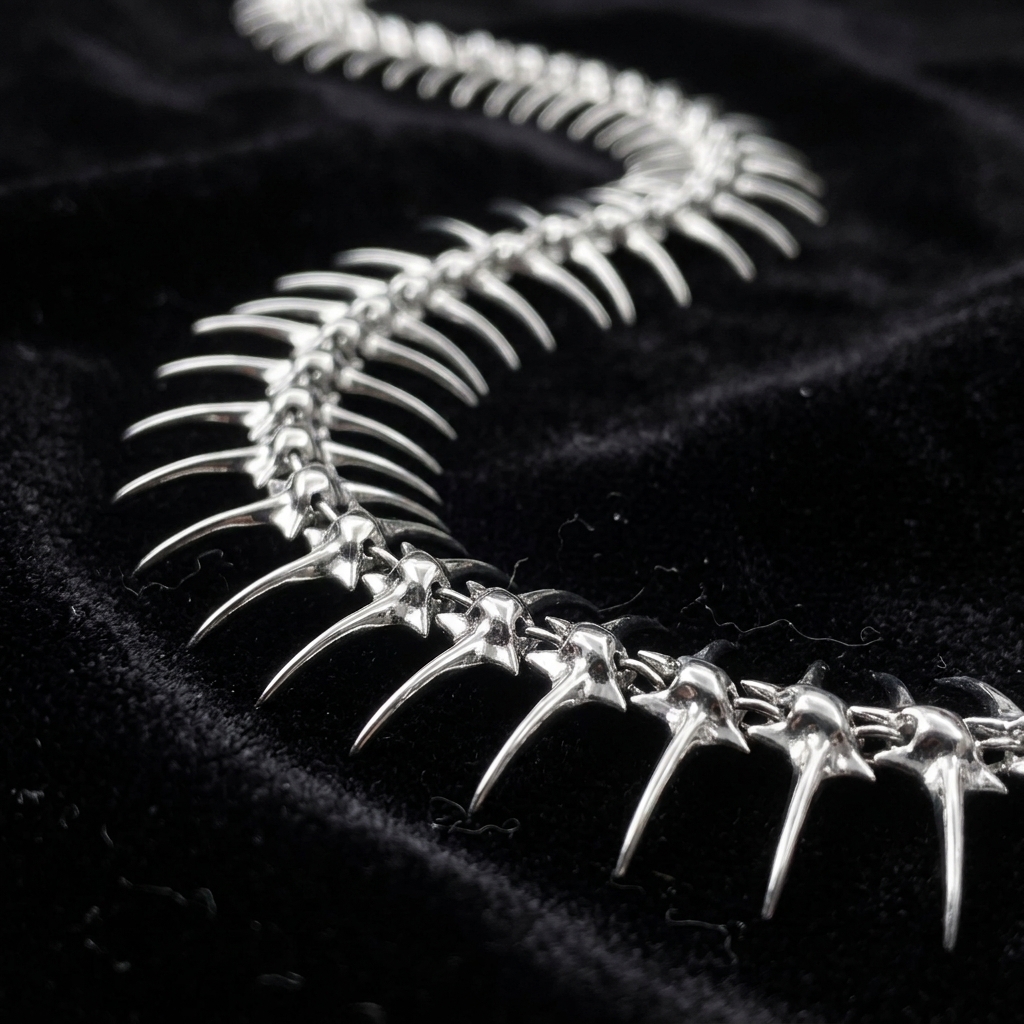 Fish-bone Awl Necklace