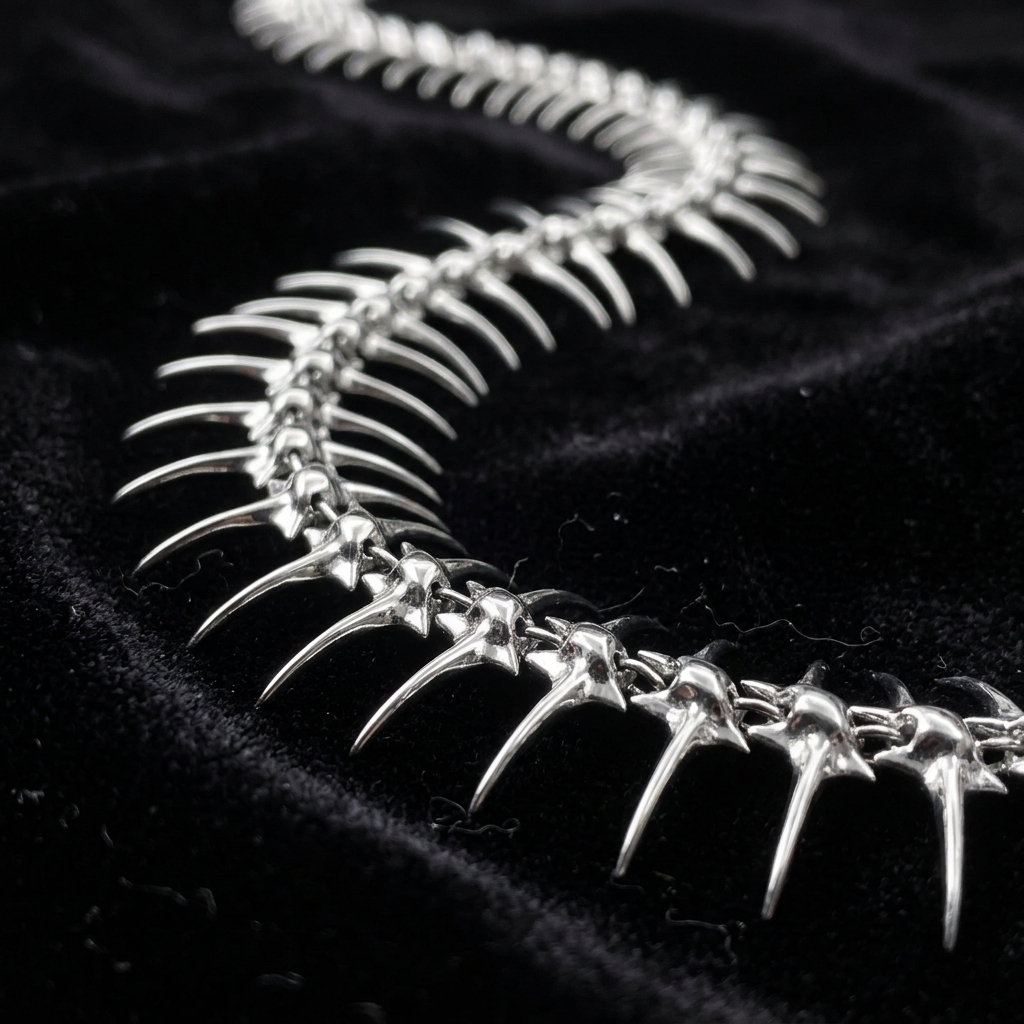 Fish-bone Awl Necklace