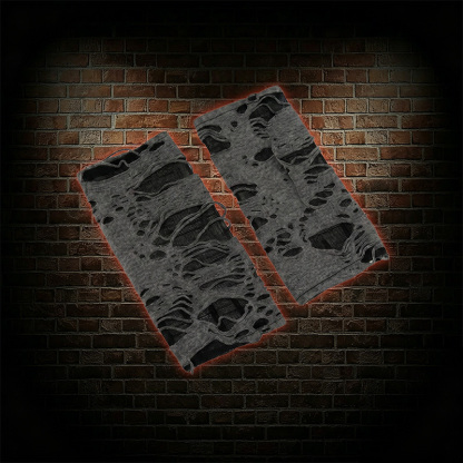 Distressed Dark Gloves