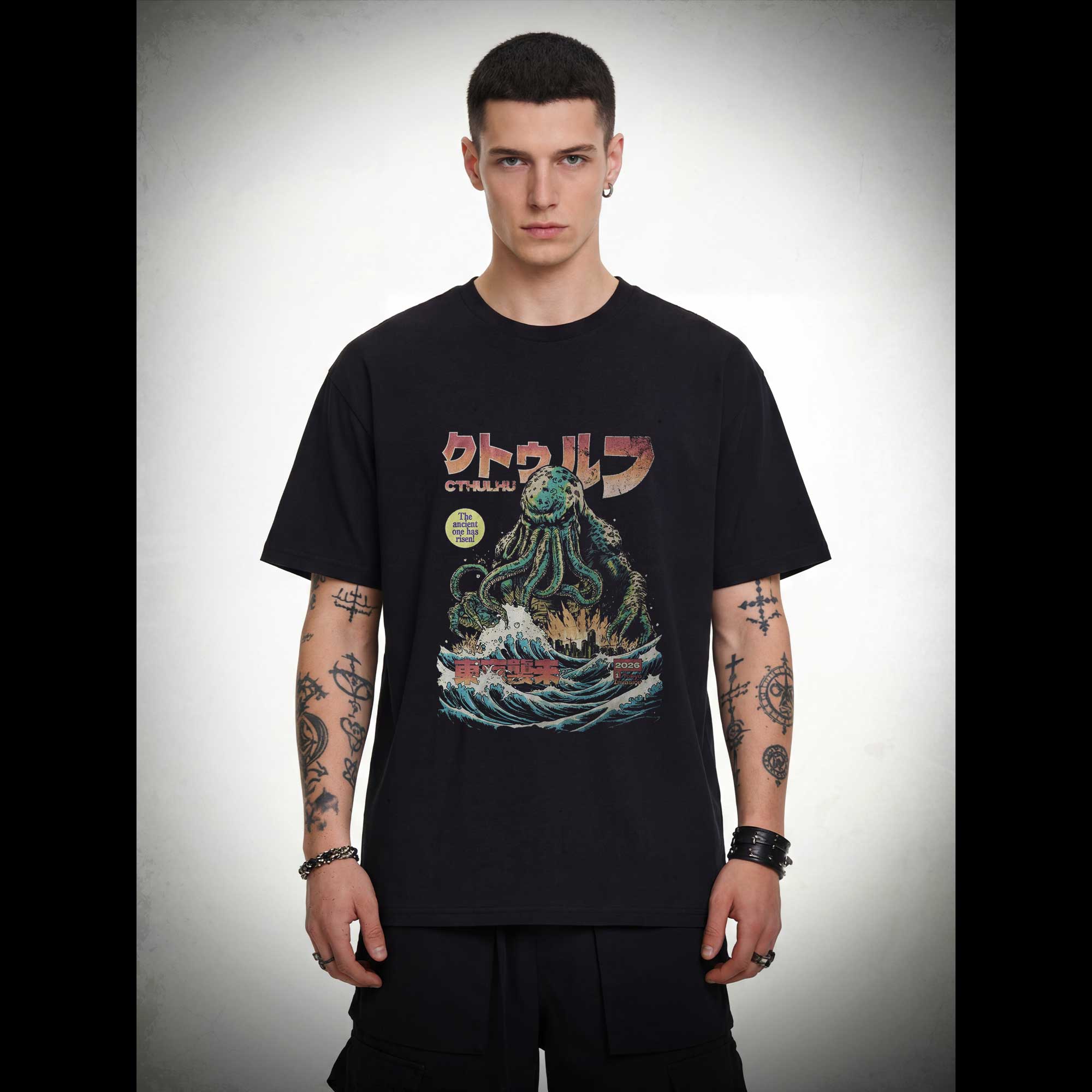 Cthulhu Tokyo Invasion T-shirt