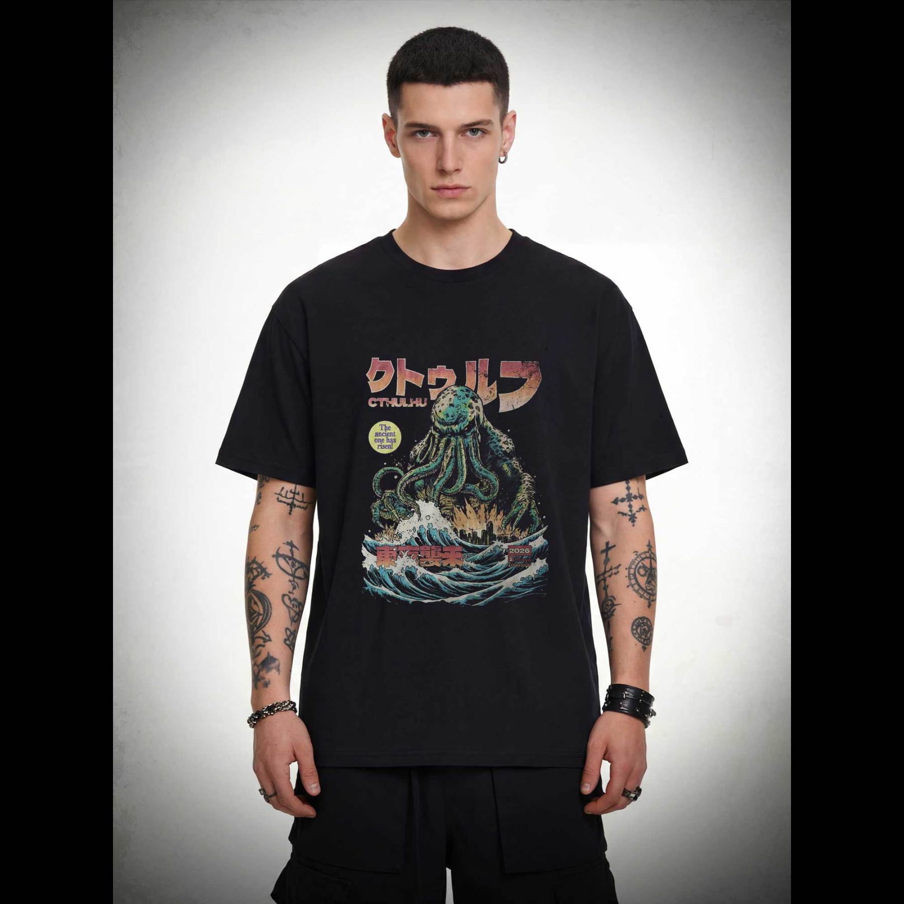 Cthulhu Tokyo Invasion T-shirt