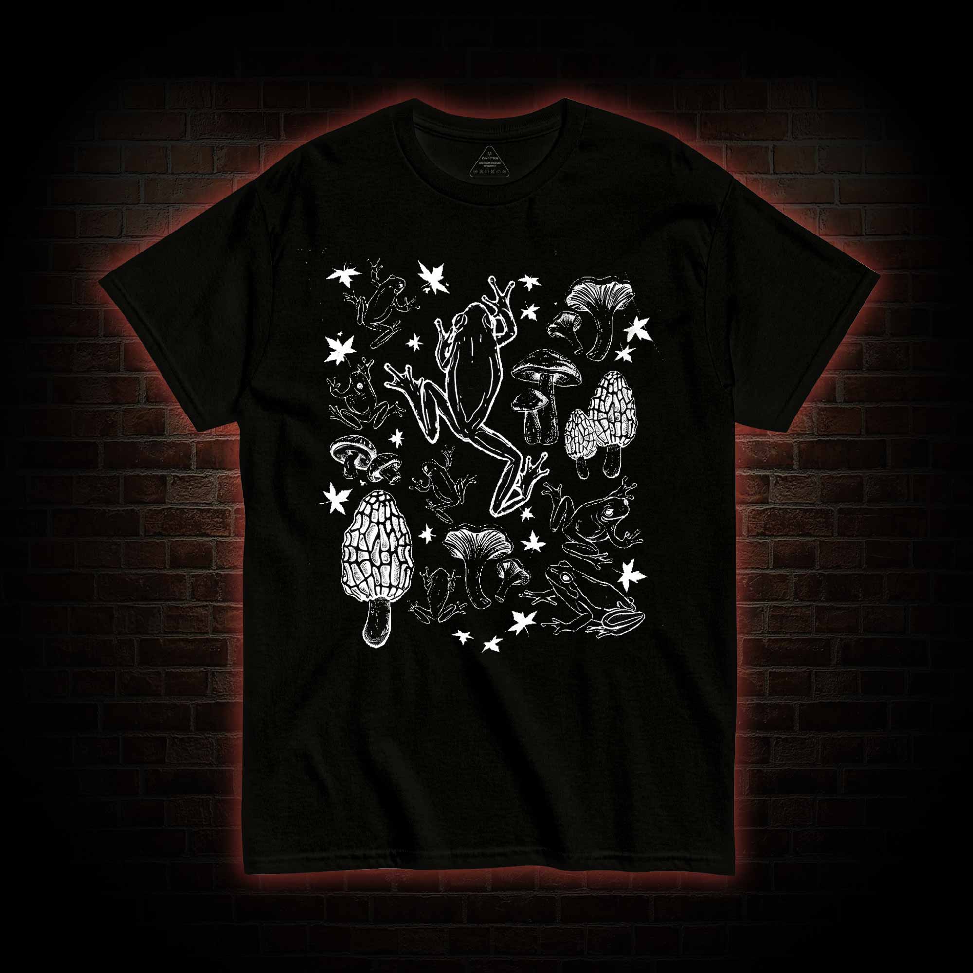 Frogs and Mushrooms Vintage T-shirt