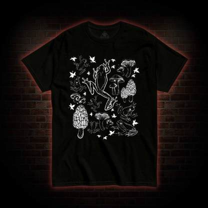 Frogs and Mushrooms Vintage T-shirt