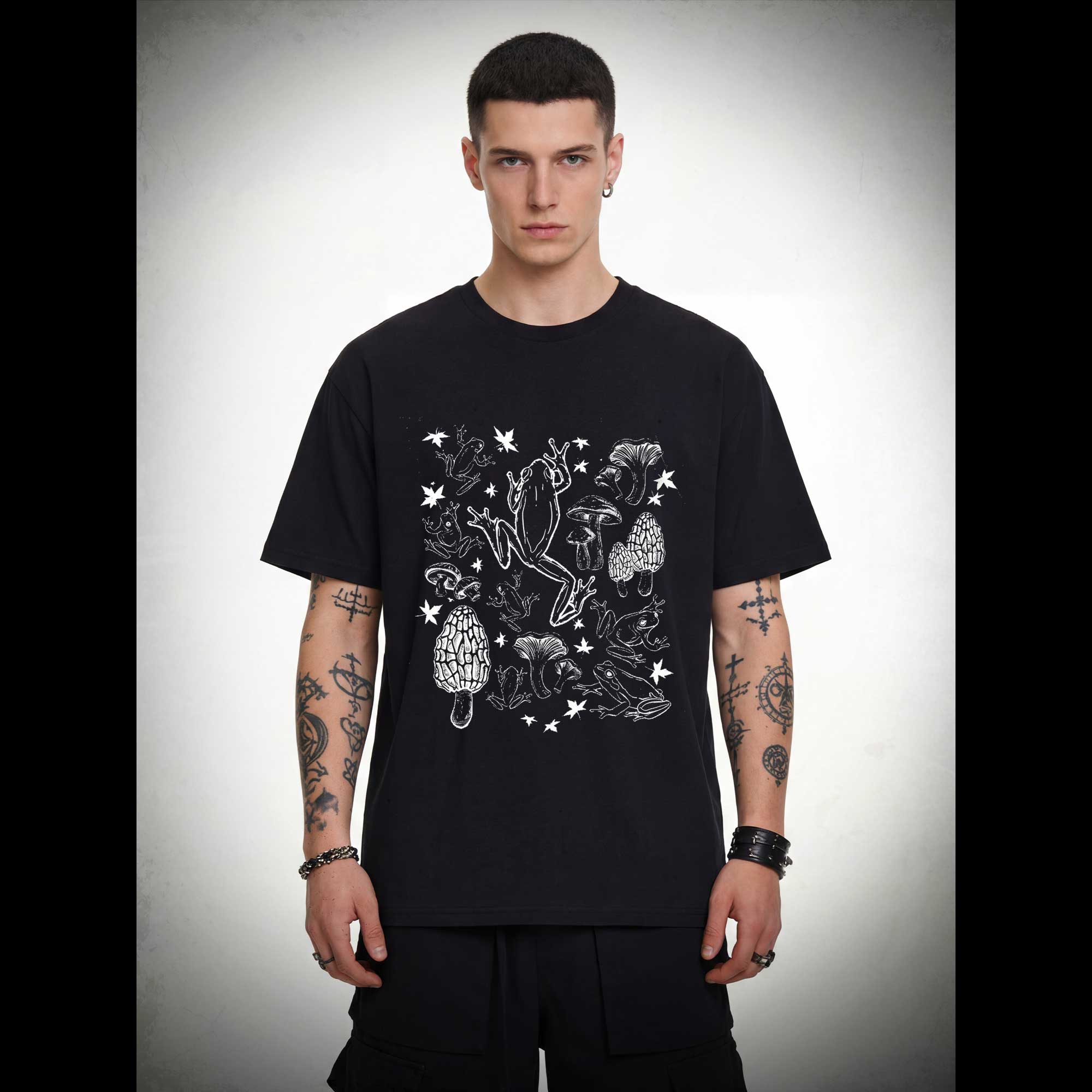 Frogs and Mushrooms Vintage T-shirt