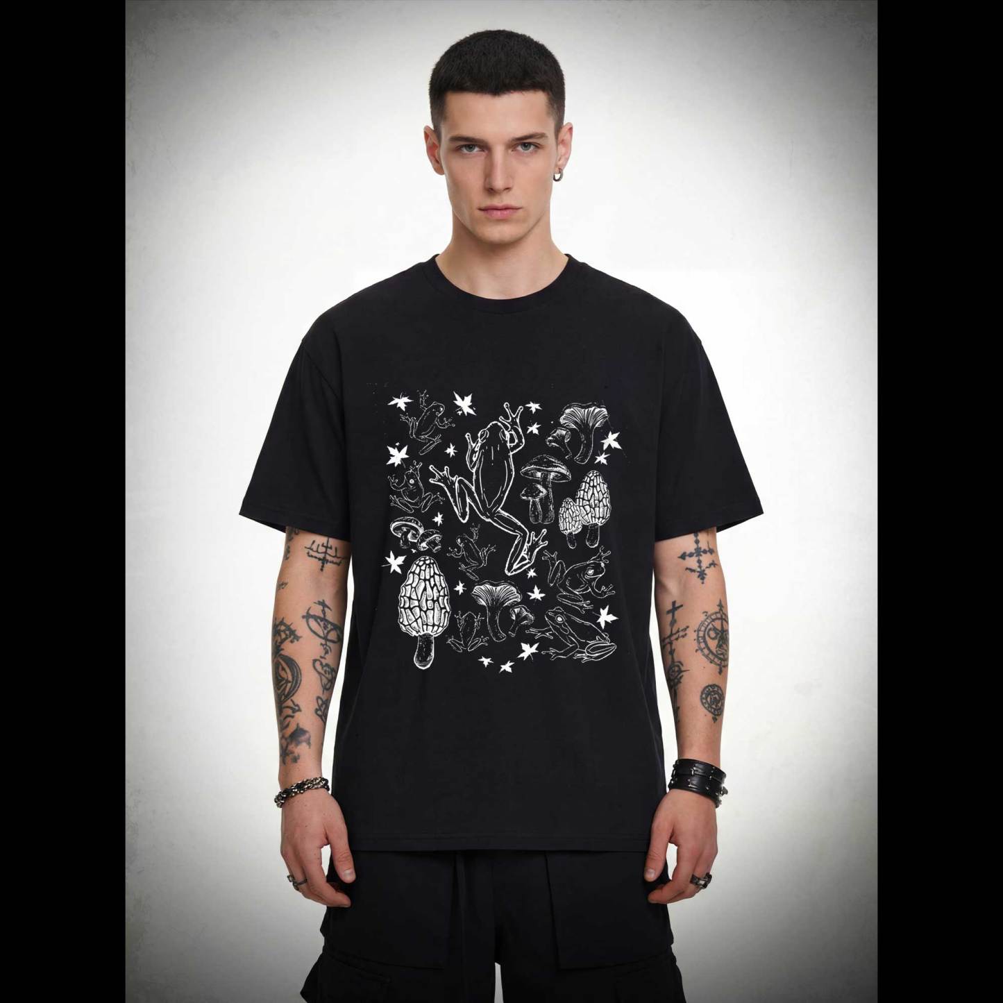 Frogs and Mushrooms Vintage T-shirt