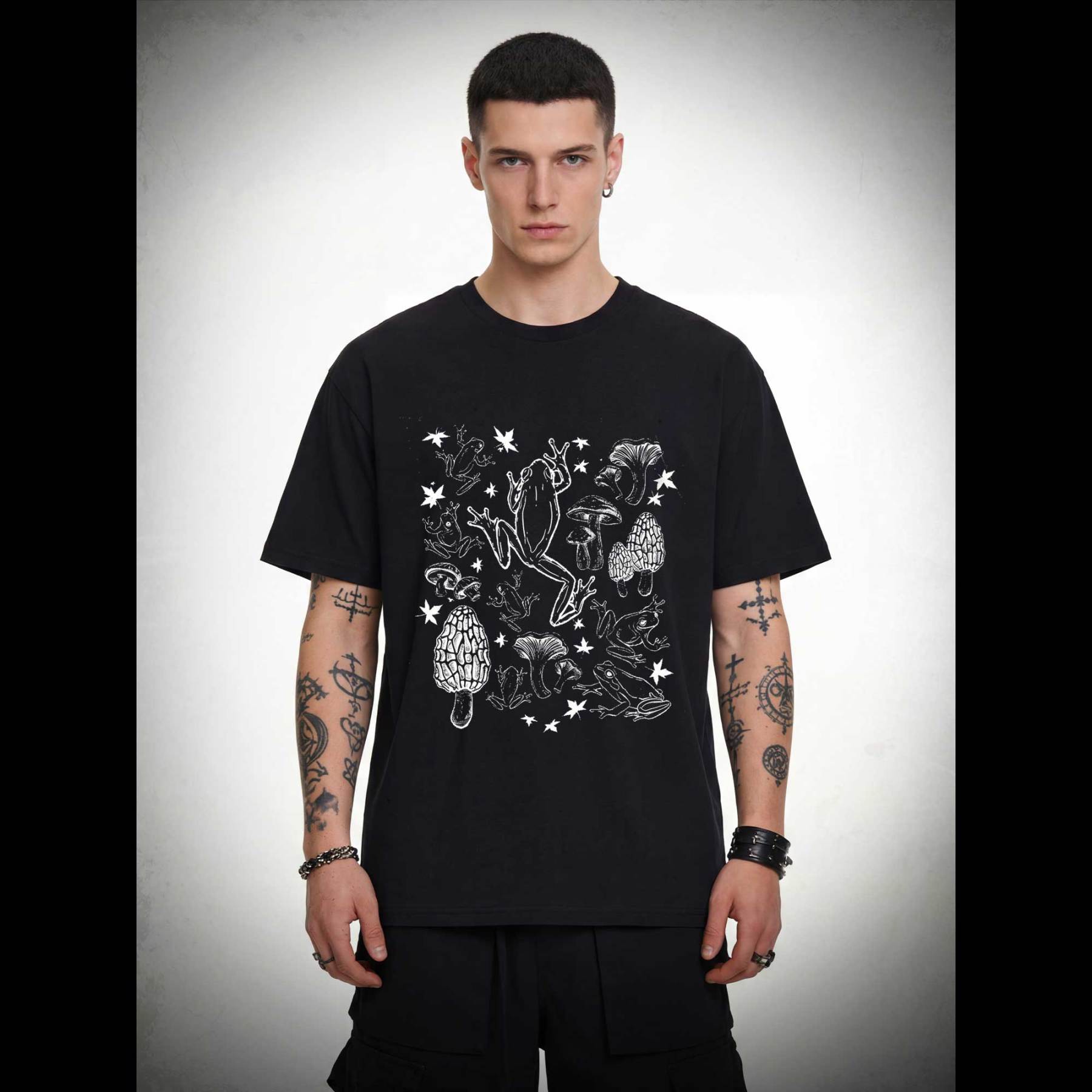 Frogs and Mushrooms Vintage T-shirt