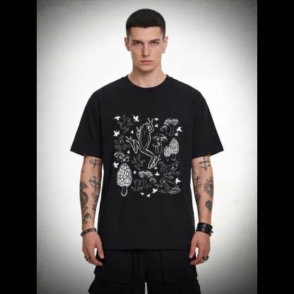 Frogs and Mushrooms Vintage T-shirt