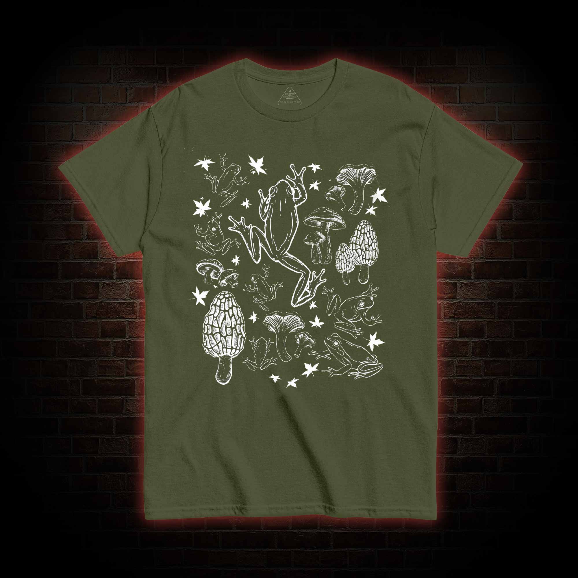 Frogs and Mushrooms Vintage T-shirt