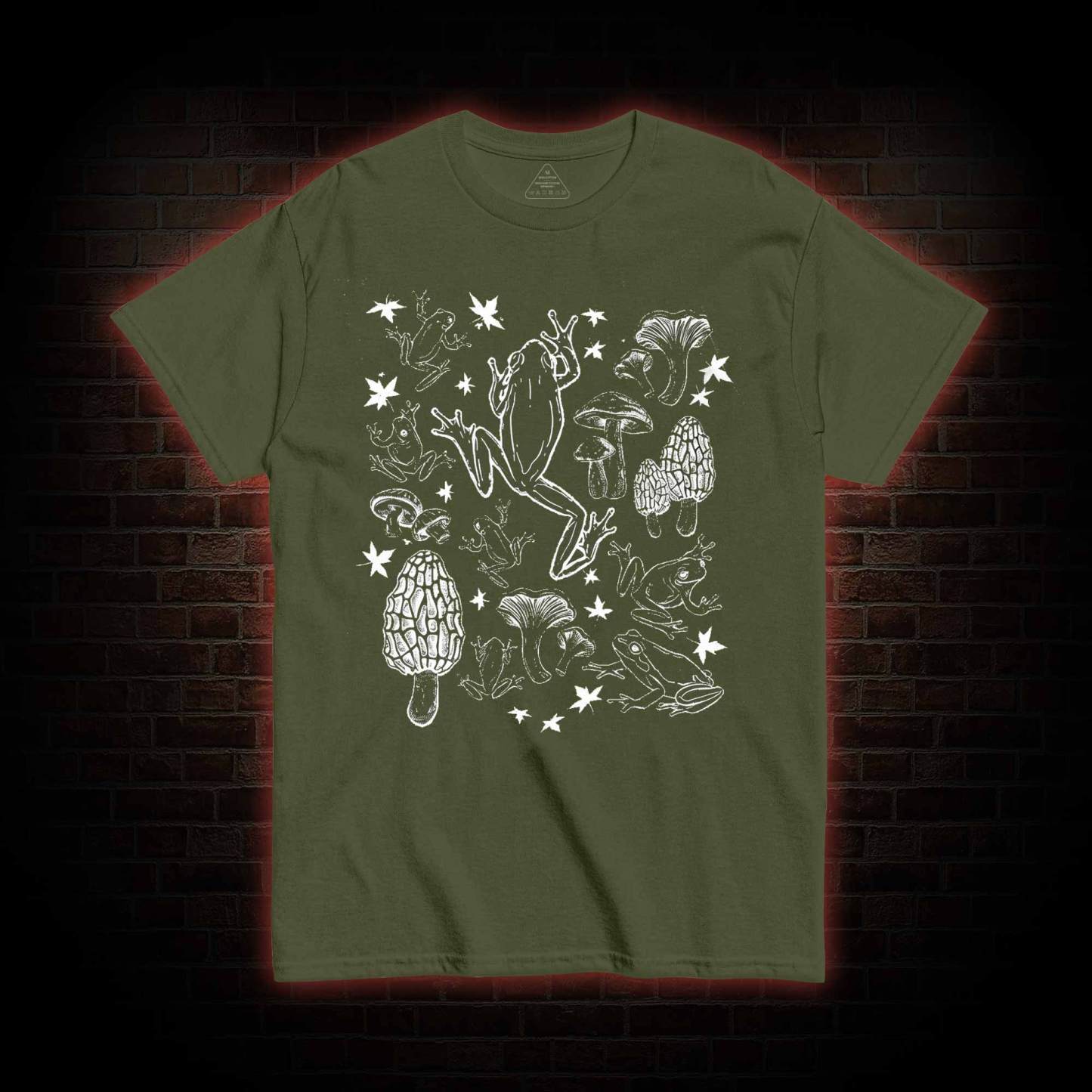 Frogs and Mushrooms Vintage T-shirt