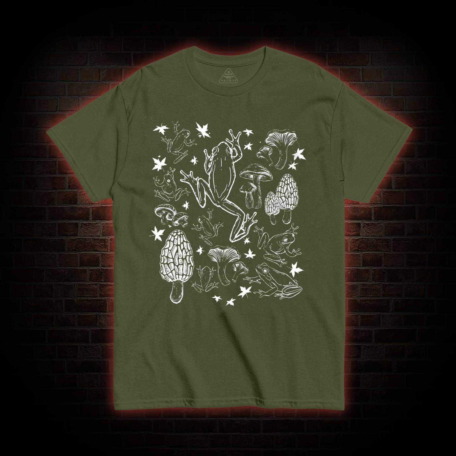 Frogs and Mushrooms Vintage T-shirt