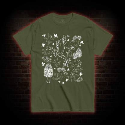 Frogs and Mushrooms Vintage T-shirt