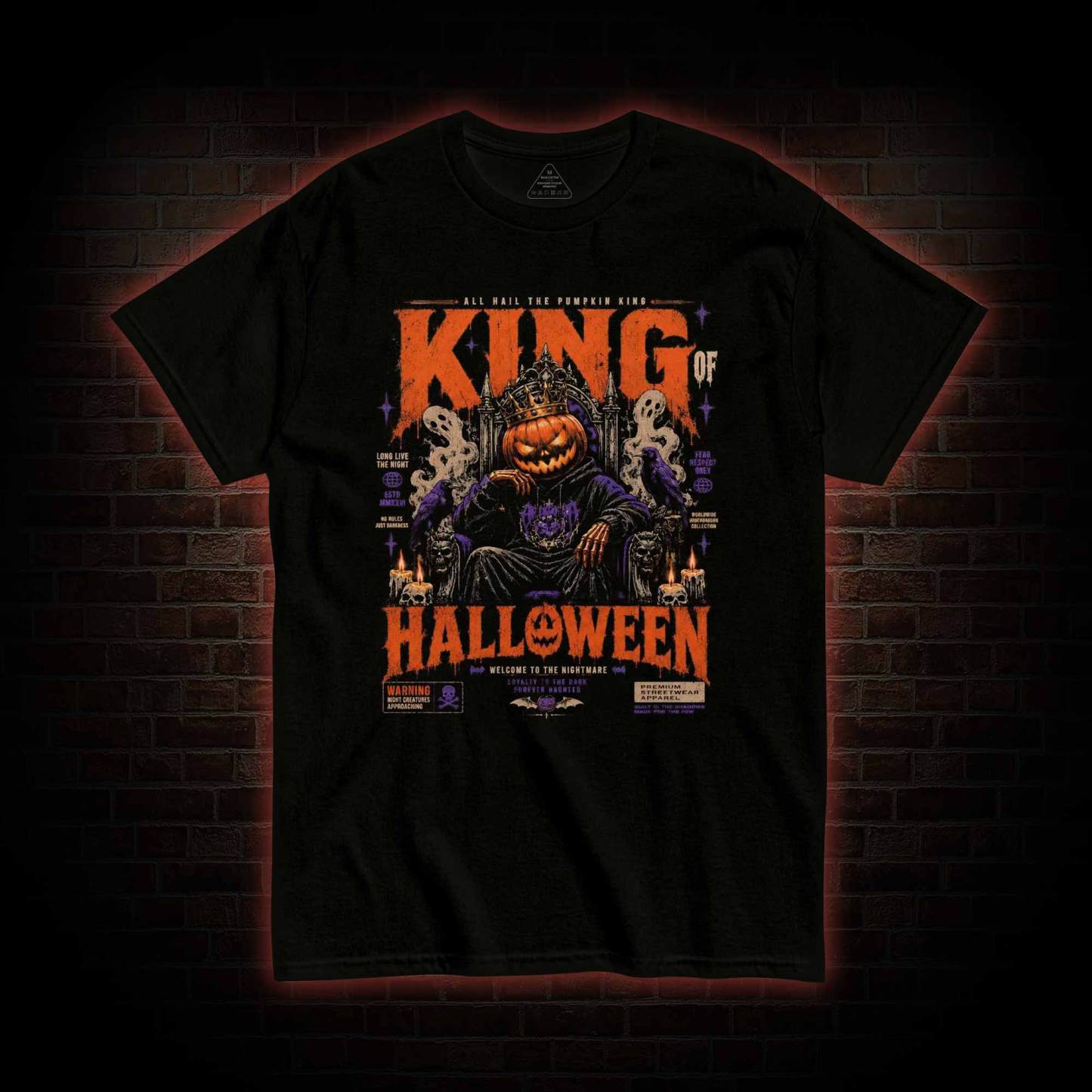 Halloween Pumpkin King T-shirt