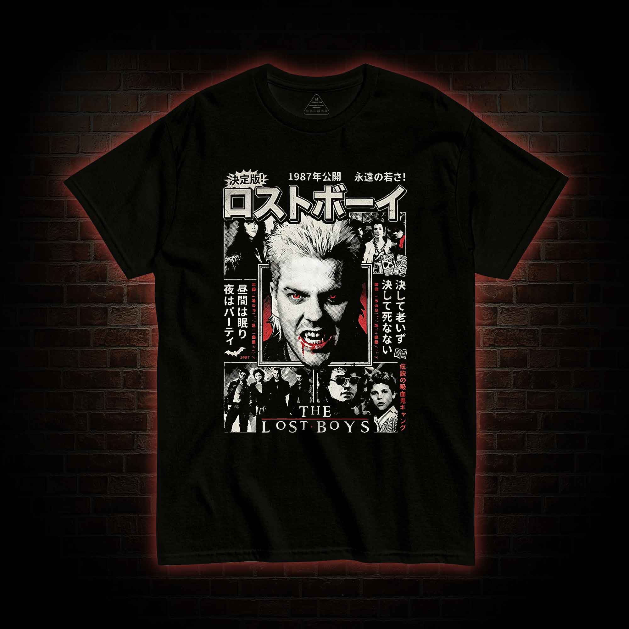 Retro Japanese 80s Vampire Horror T-shirt