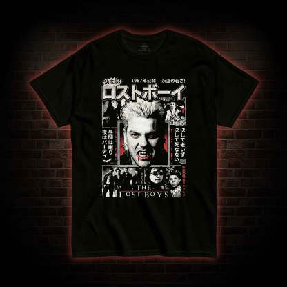 Retro Japanese 80s Vampire Horror T-shirt