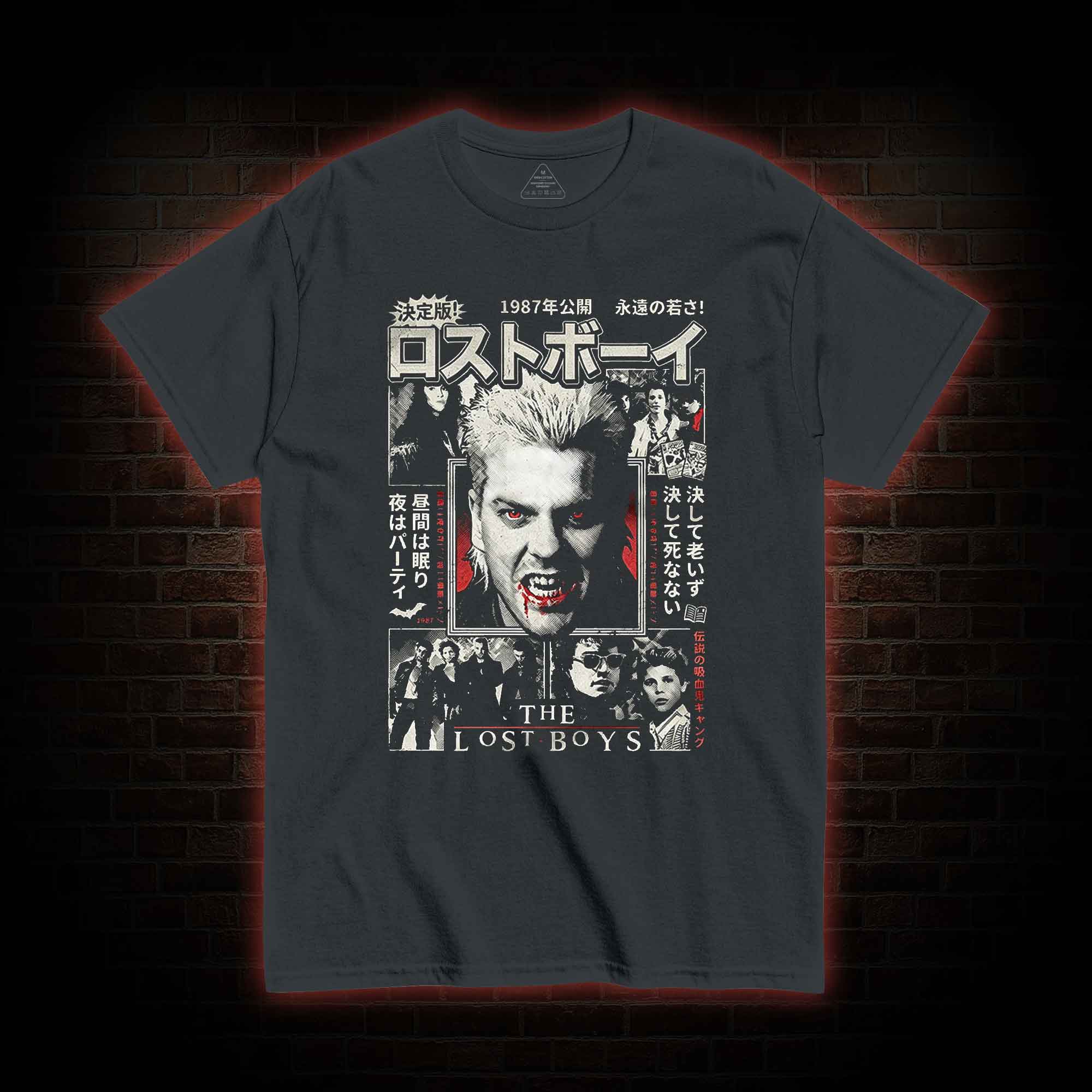 Retro Japanese 80s Vampire Horror T-shirt