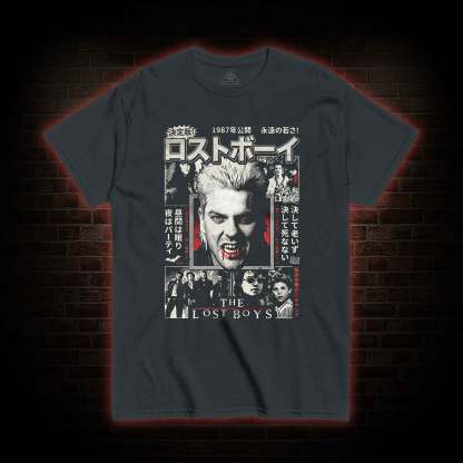 Retro Japanese 80s Vampire Horror T-shirt