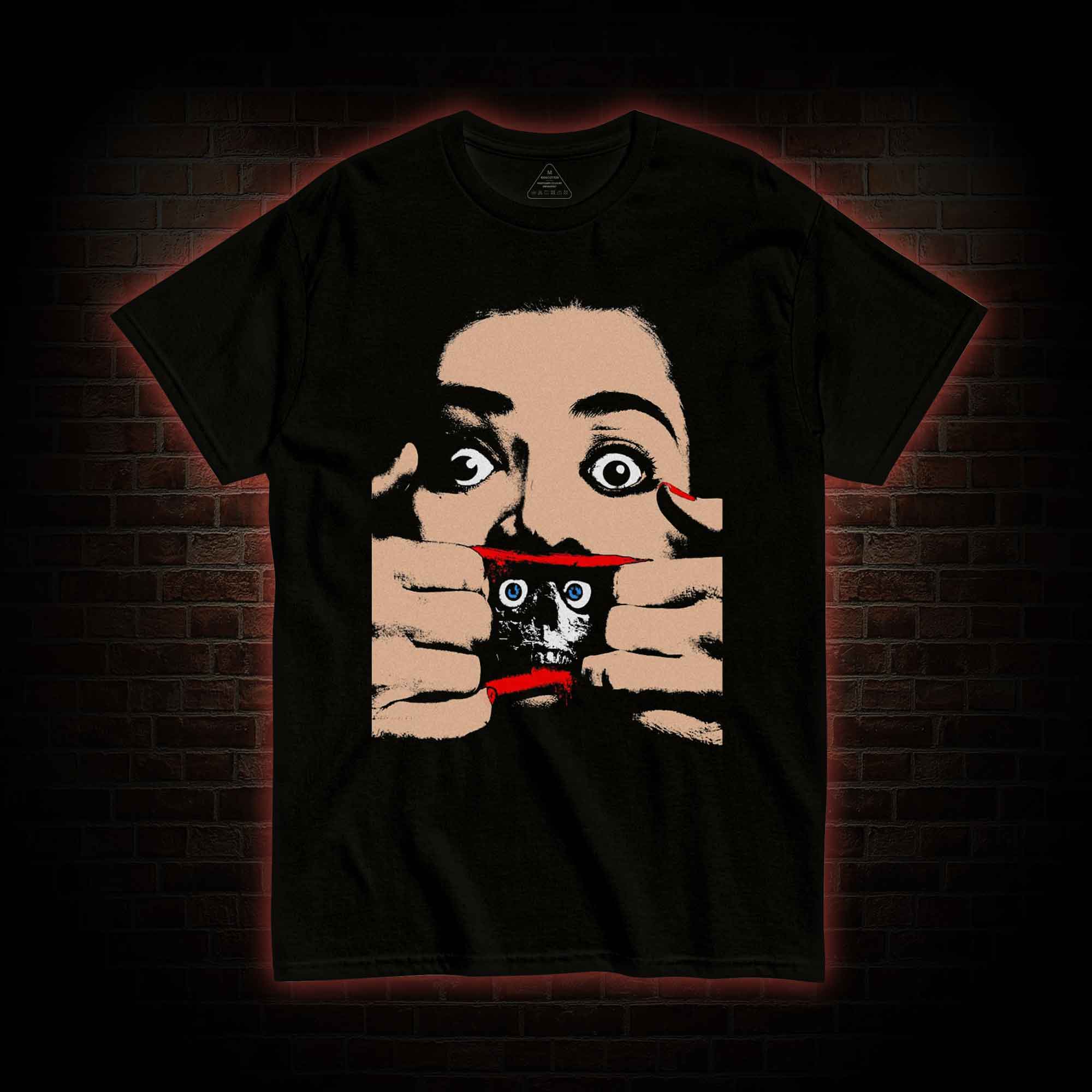 Rip Mouth Hidden Skull T-shirt