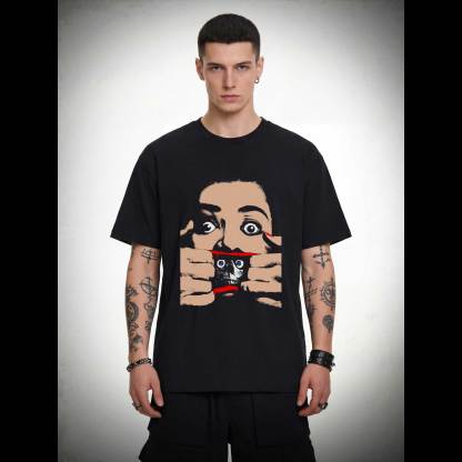 Rip Mouth Hidden Skull T-shirt