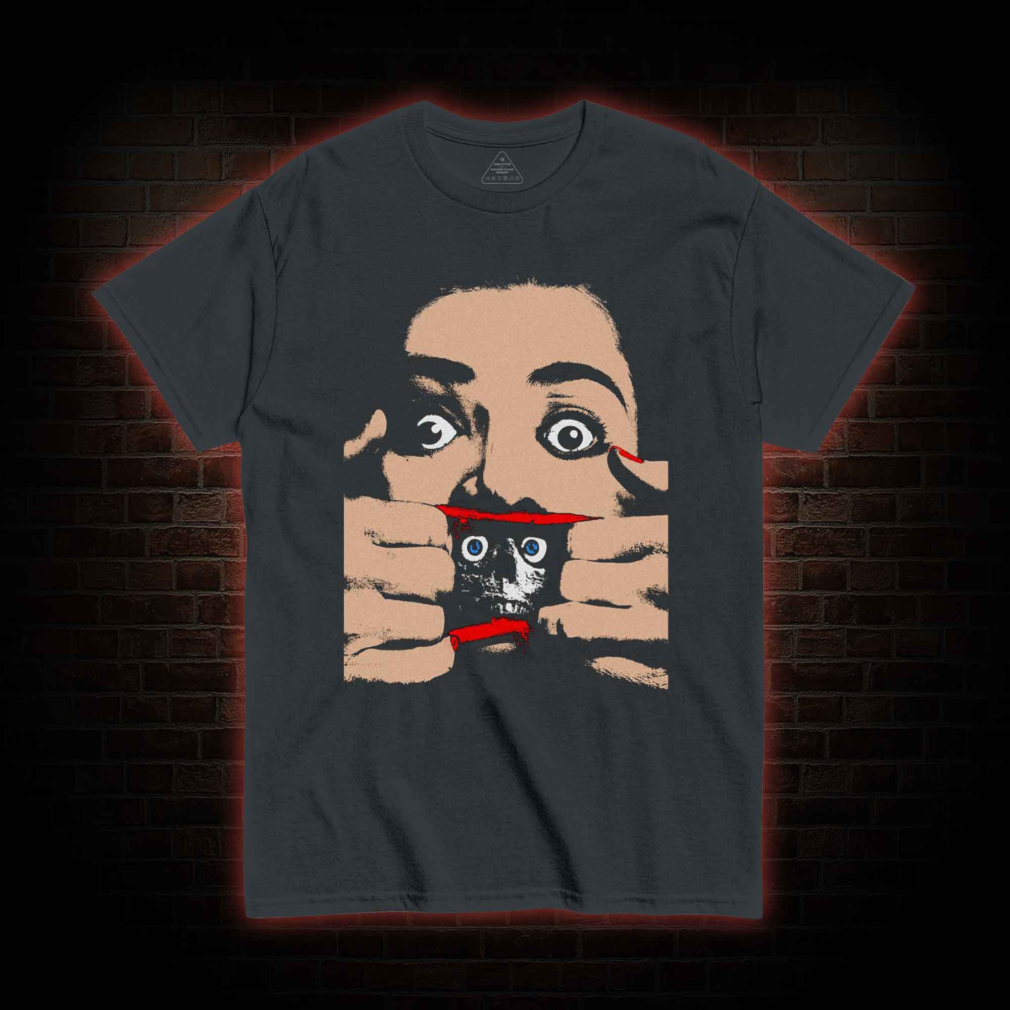 Rip Mouth Hidden Skull T-shirt