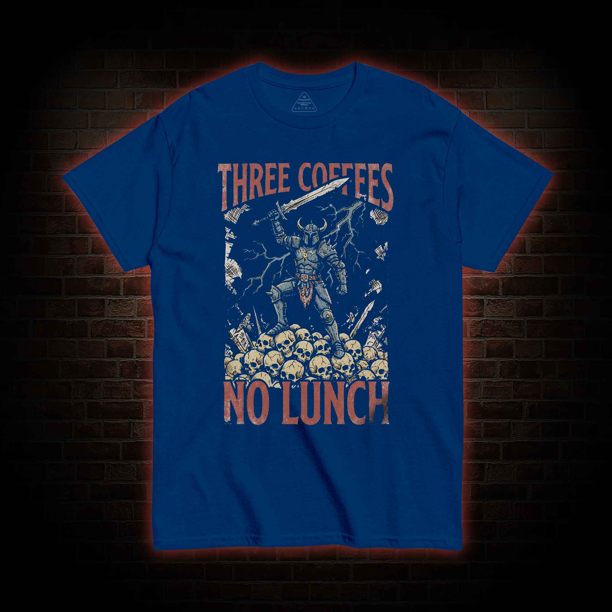 Three Coffees No Lunch T-shirt