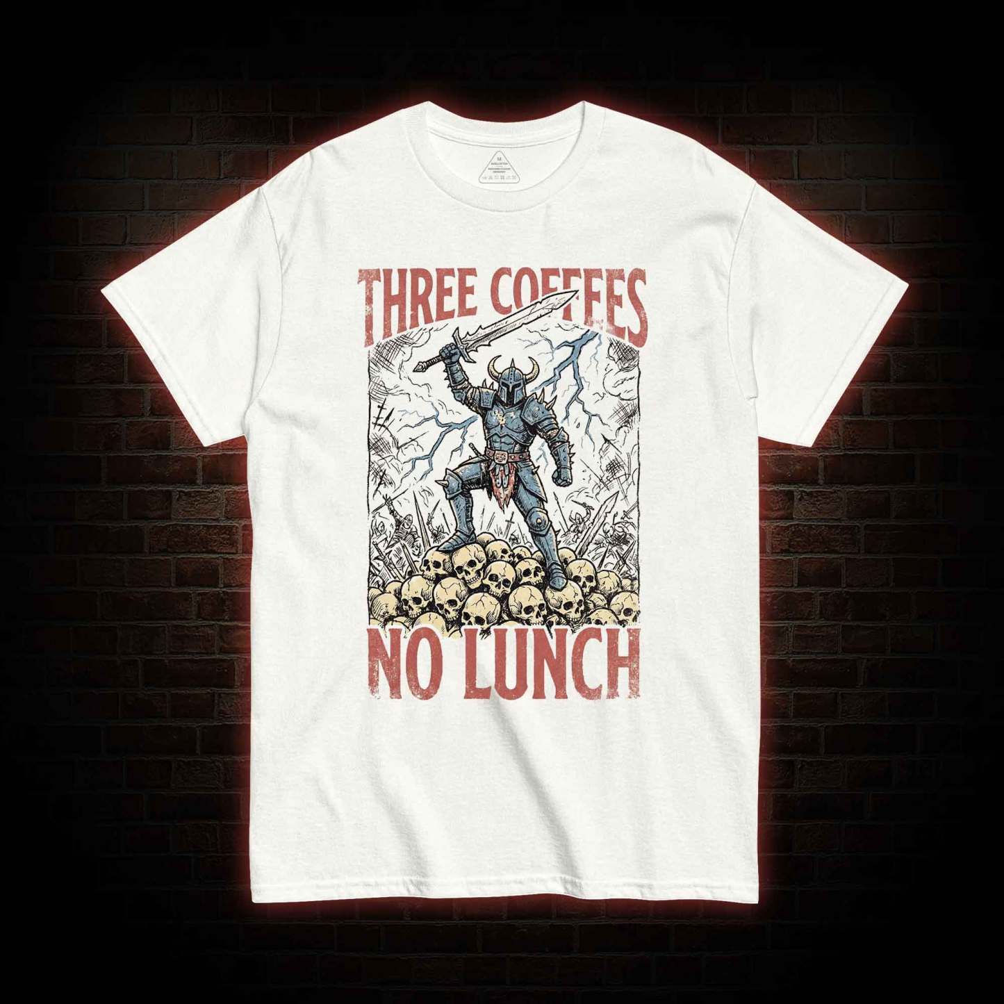 Three Coffees No Lunch T-shirt