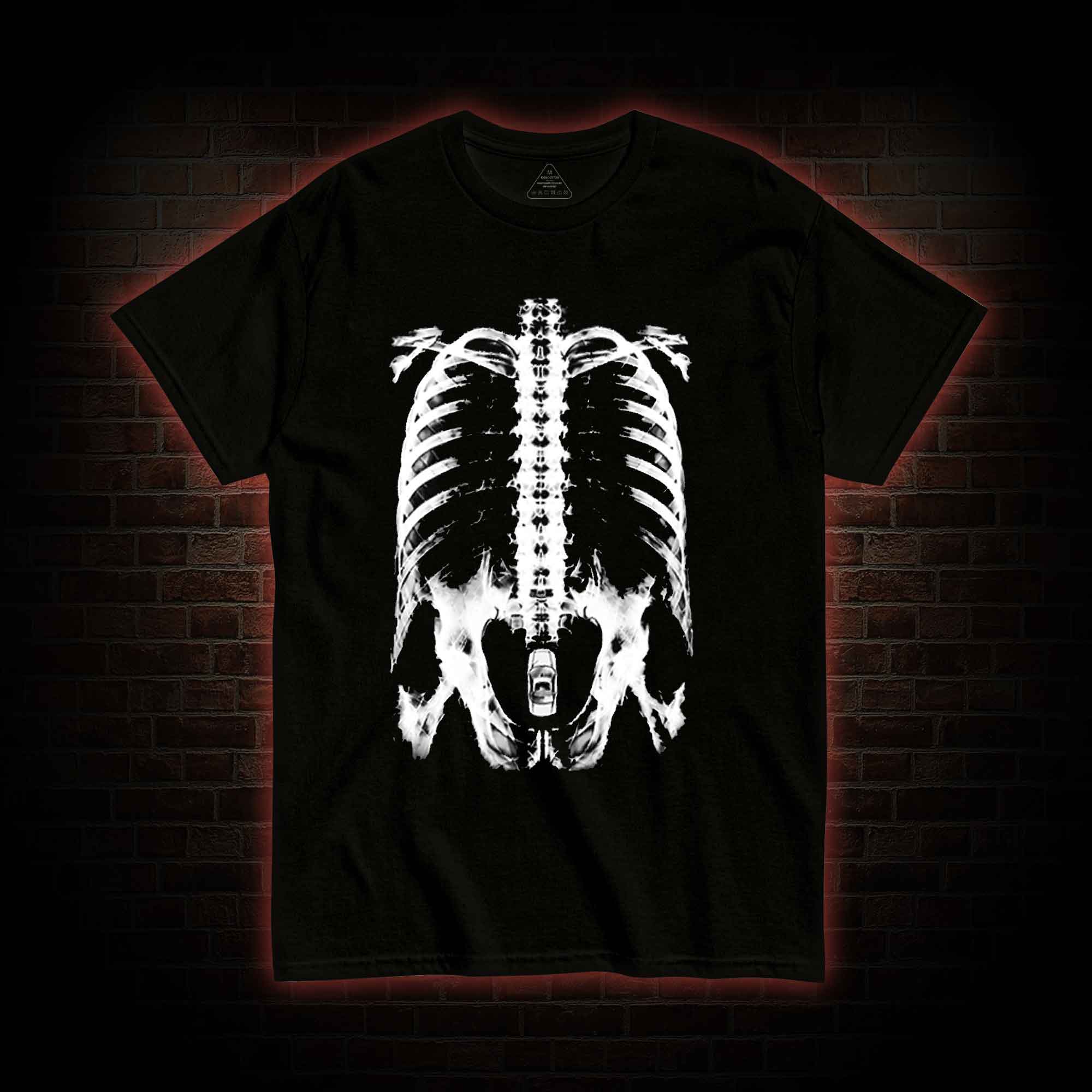 X-Ray Ribcage Skeleton T-shirt