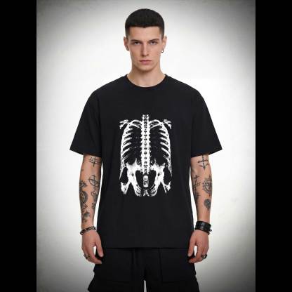 X-Ray Ribcage Skeleton T-shirt