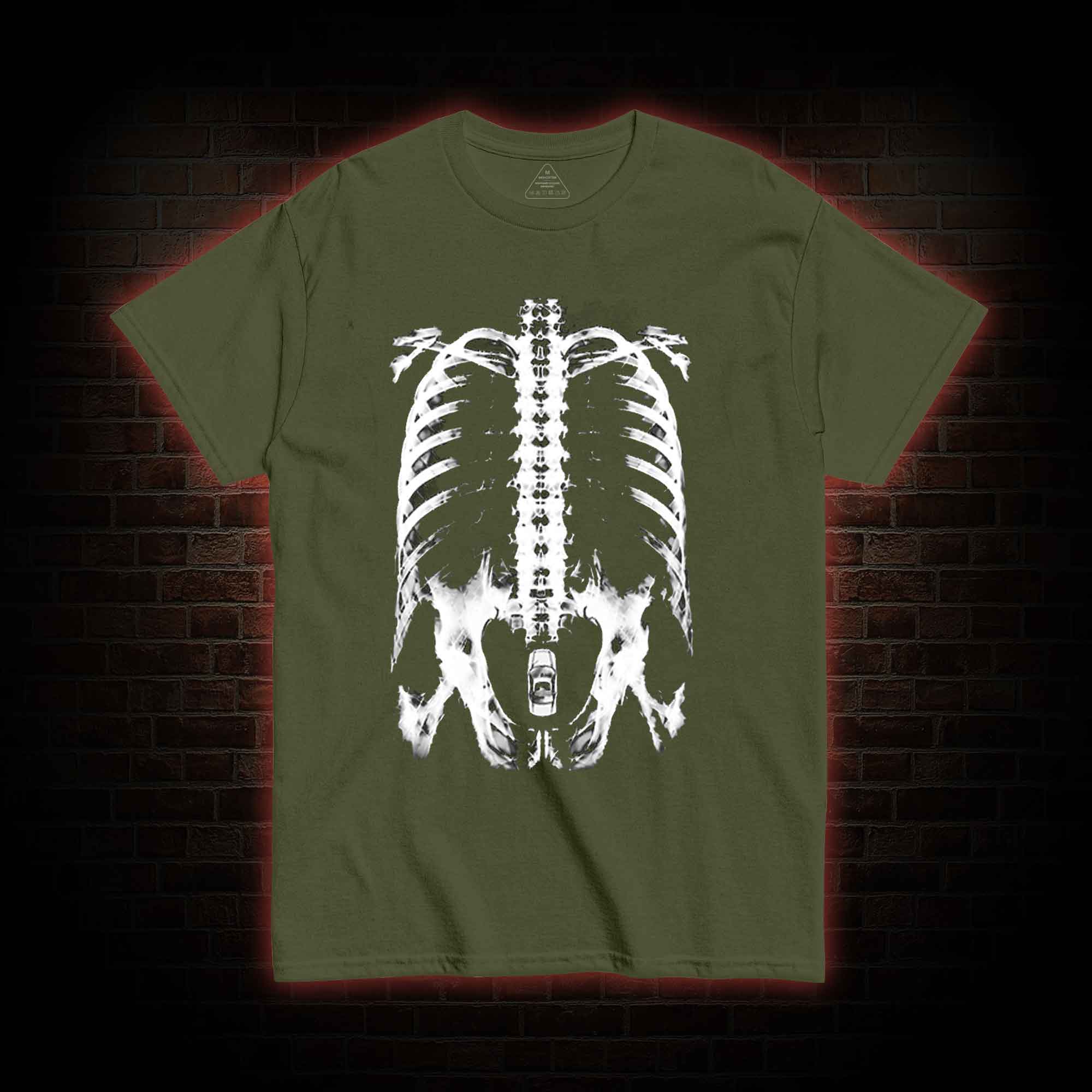 X-Ray Ribcage Skeleton T-shirt