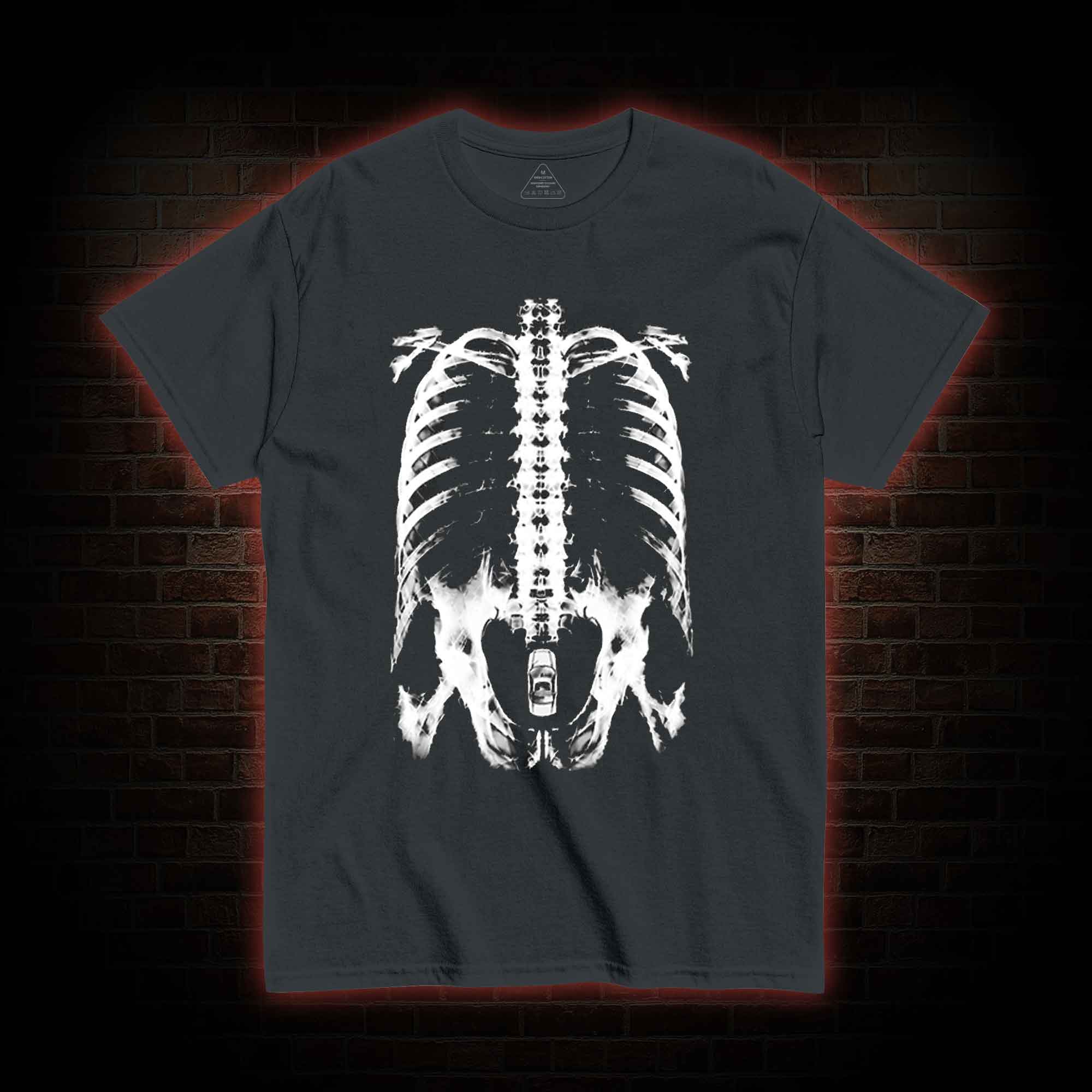 X-Ray Ribcage Skeleton T-shirt