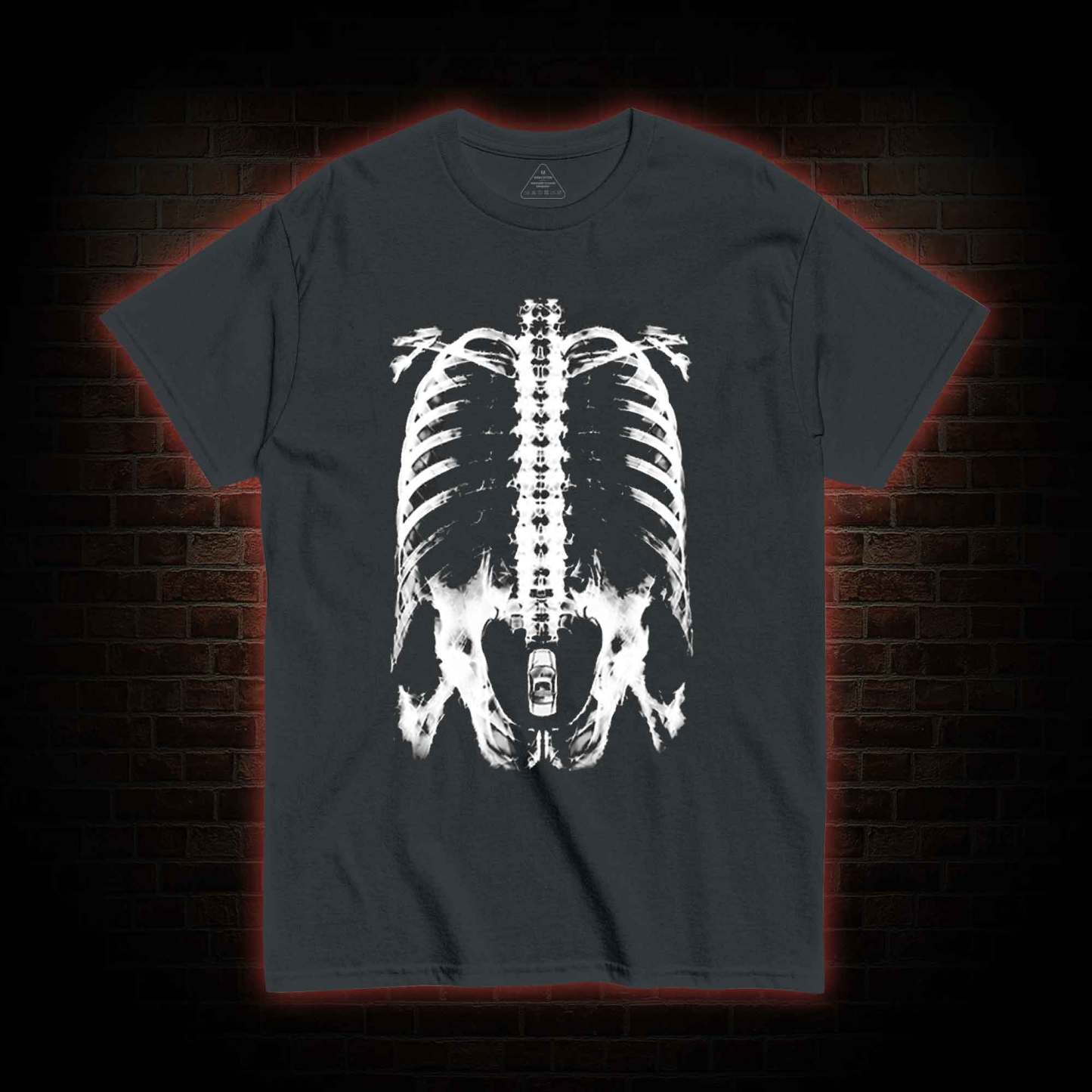X-Ray Ribcage Skeleton T-shirt