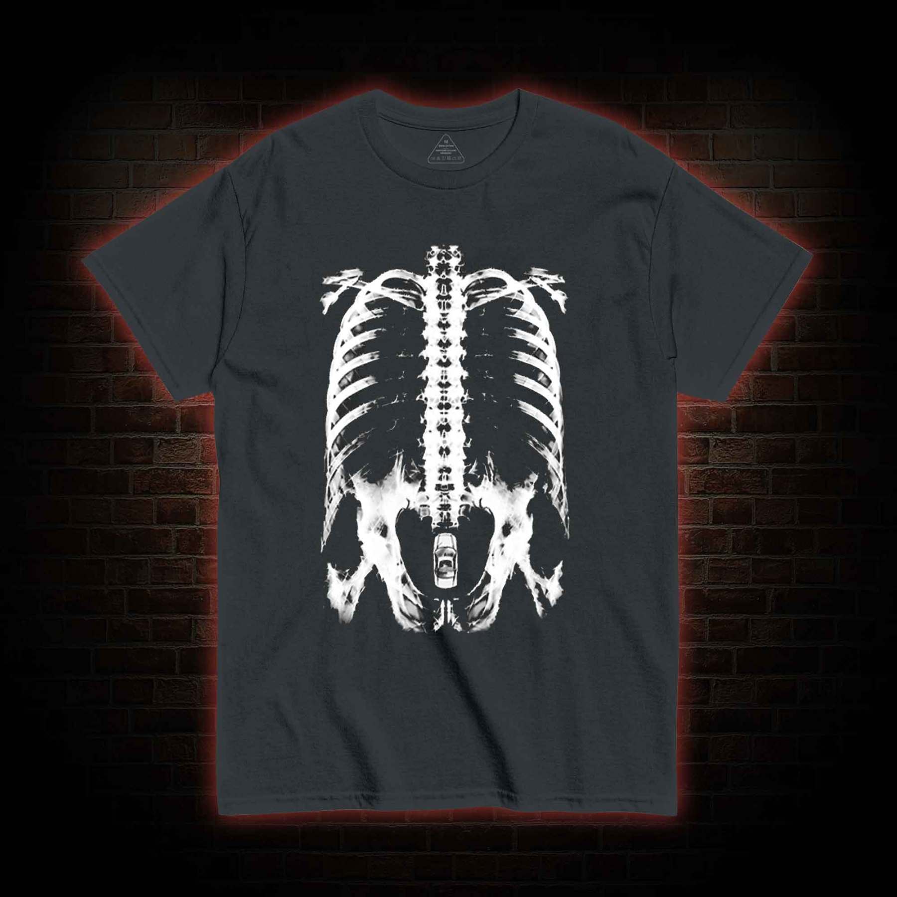 X-Ray Ribcage Skeleton T-shirt