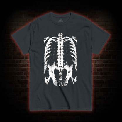 X-Ray Ribcage Skeleton T-shirt