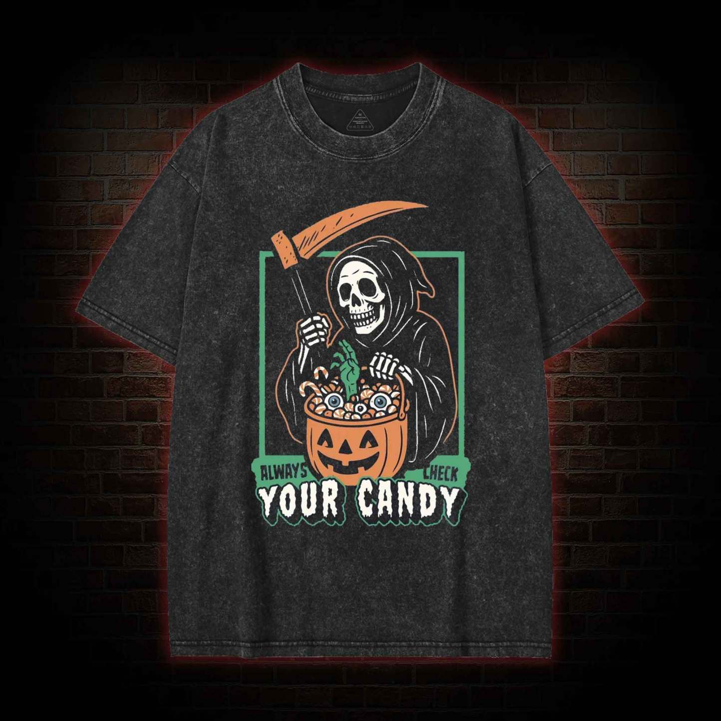 Always Check Your Candy Washed T-shirt