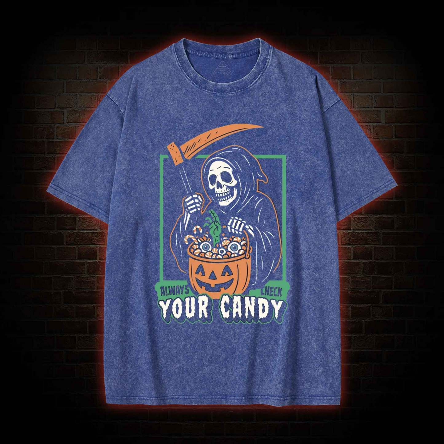 Always Check Your Candy Washed T-shirt