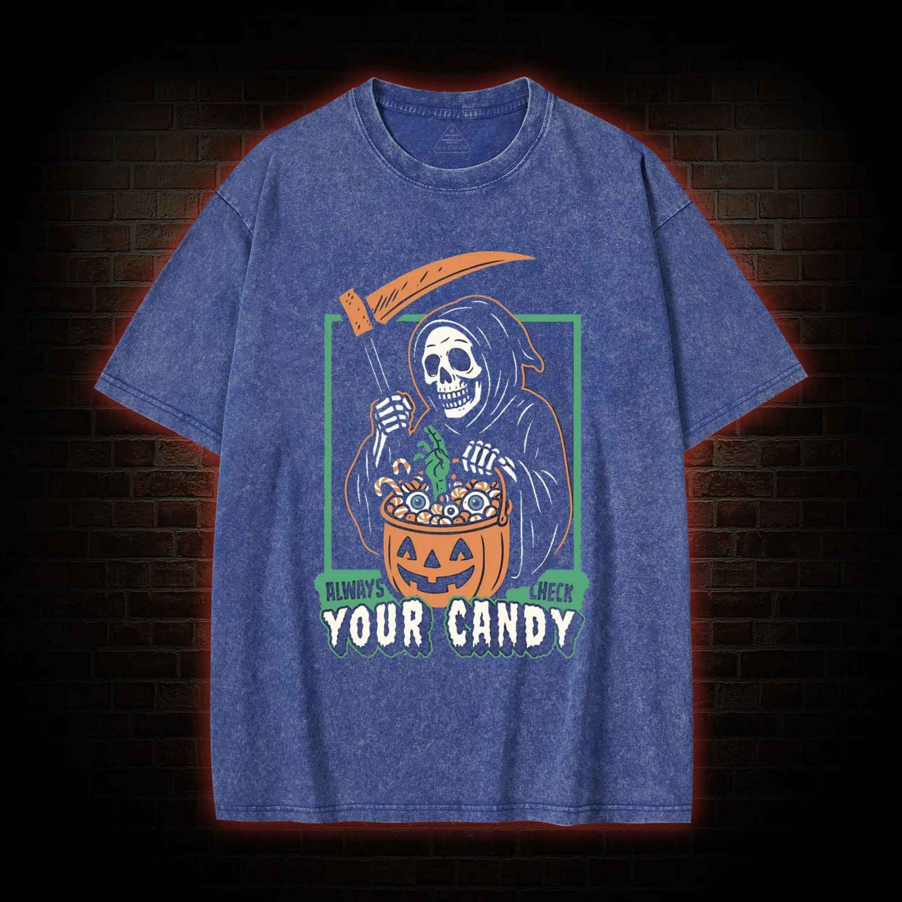 Always Check Your Candy Washed T-shirt