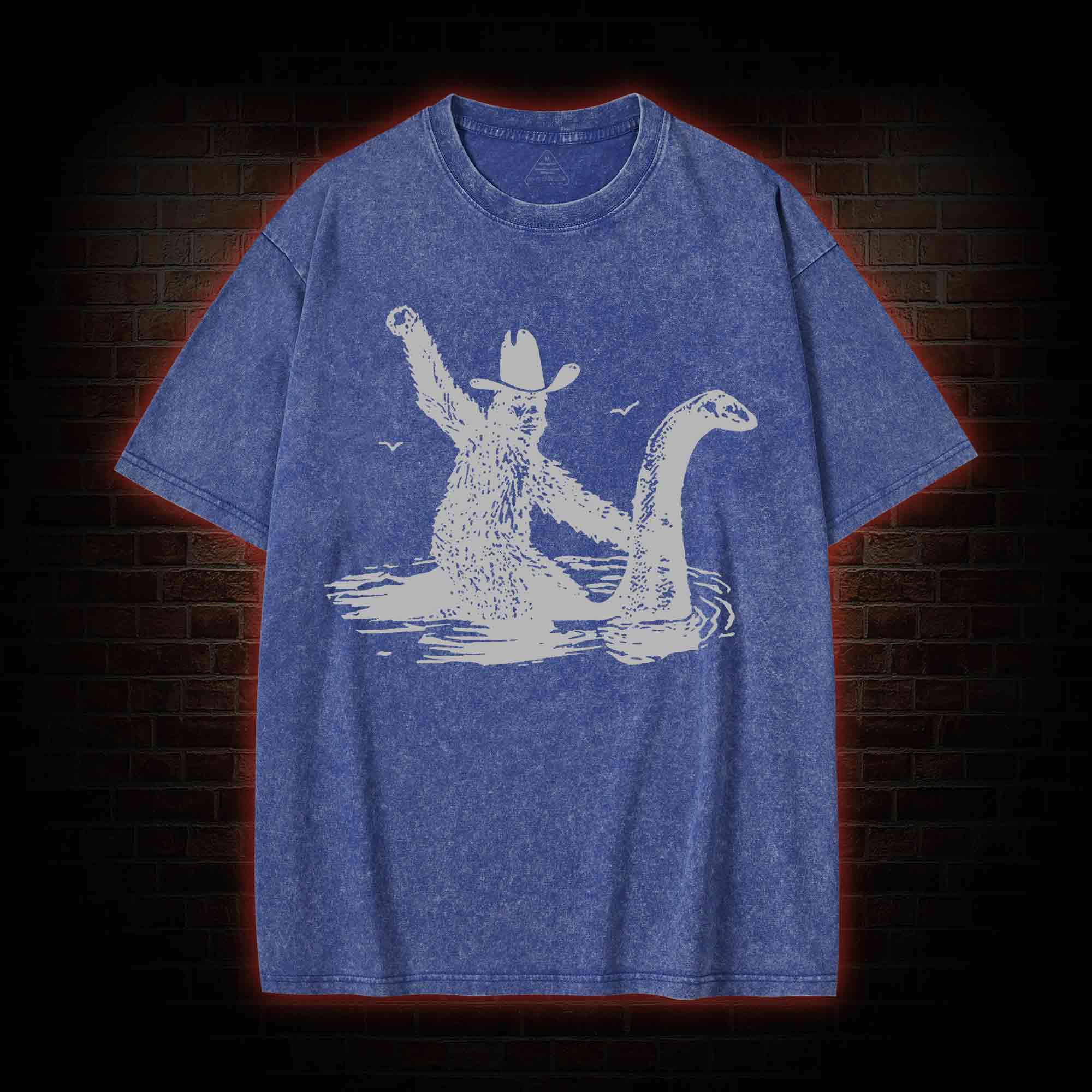 Bigfoot And Loch Ness Monster Washed T-shirt