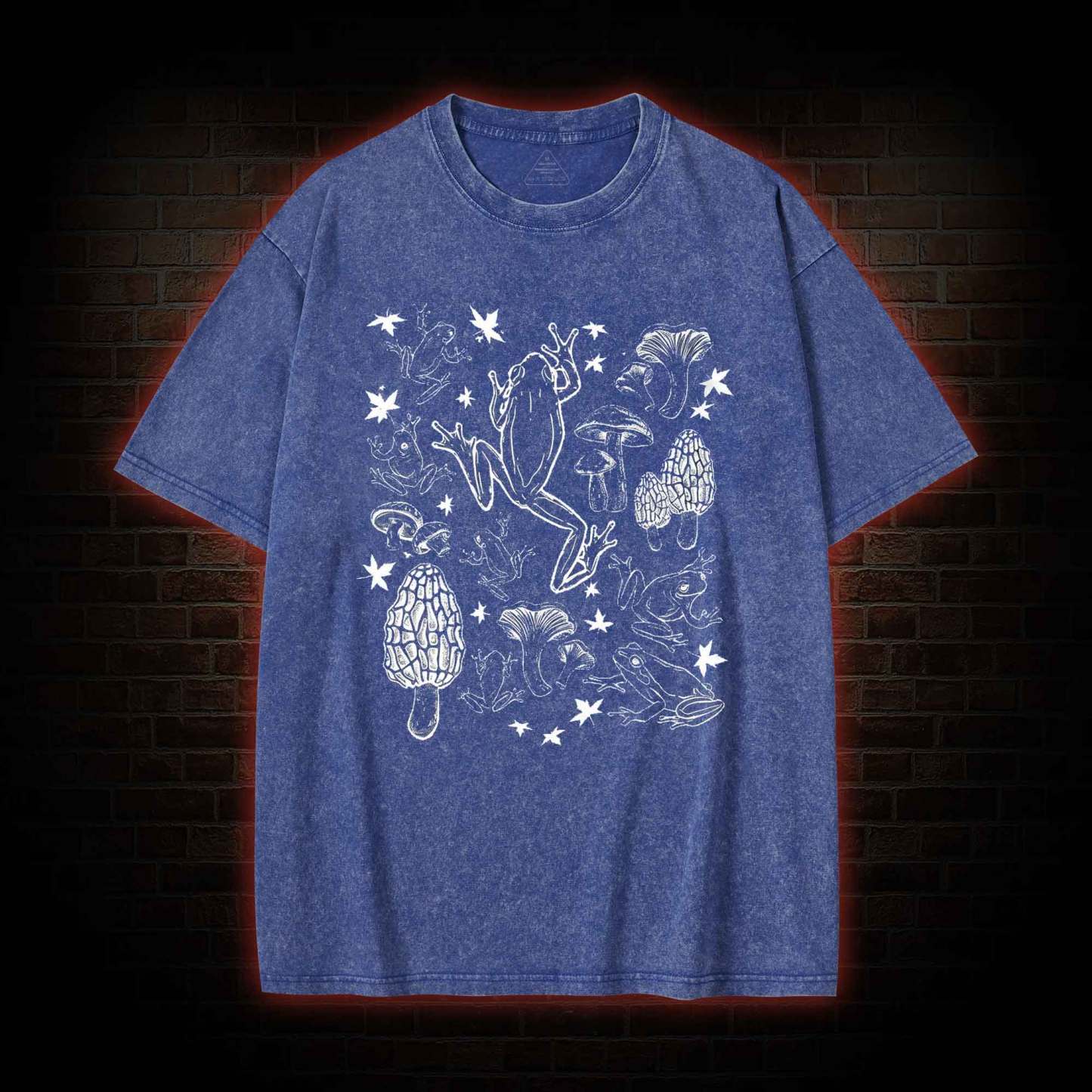 Frogs and Mushrooms Vintage Washed T-shirt