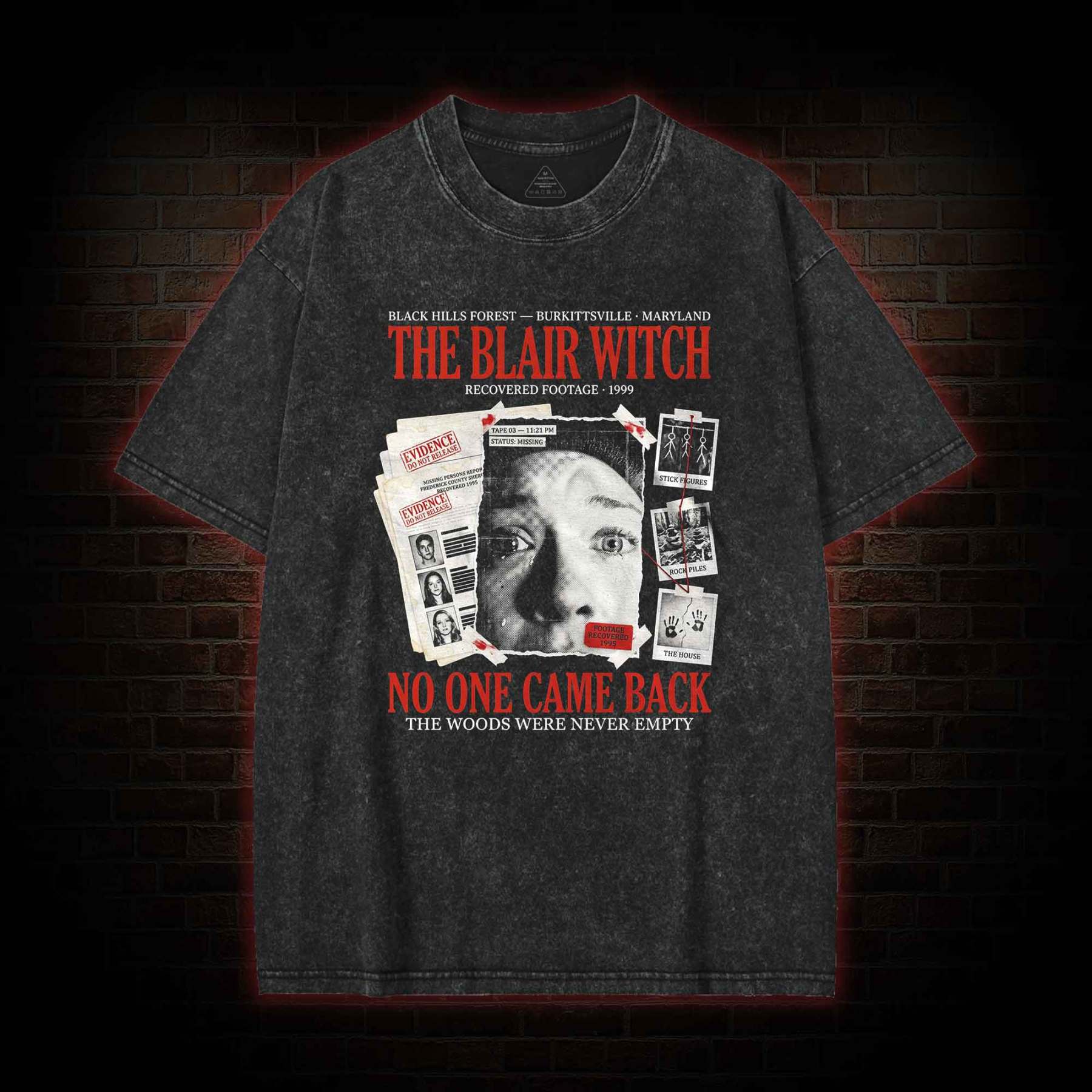 No One Came Back Fan Washed T-shirt