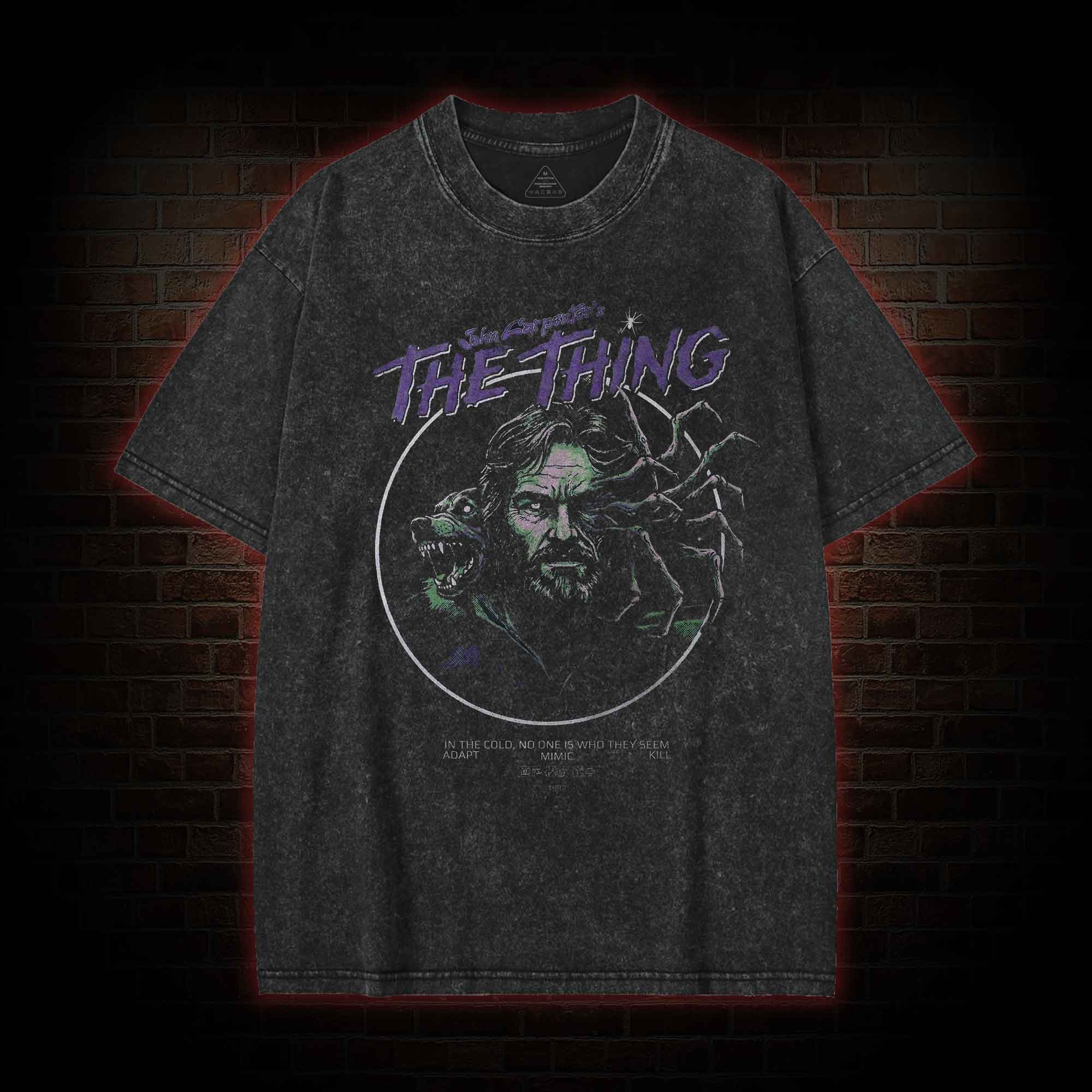 No One is Who They Seem Adopt Mimic Kill Washed T-shirt