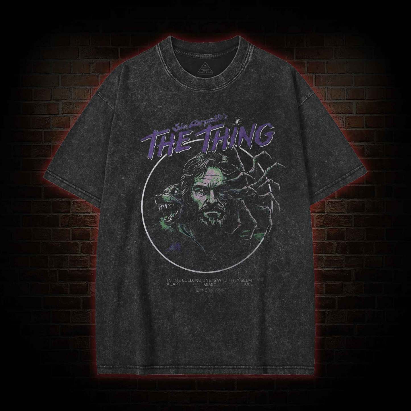 No One is Who They Seem Adopt Mimic Kill Washed T-shirt