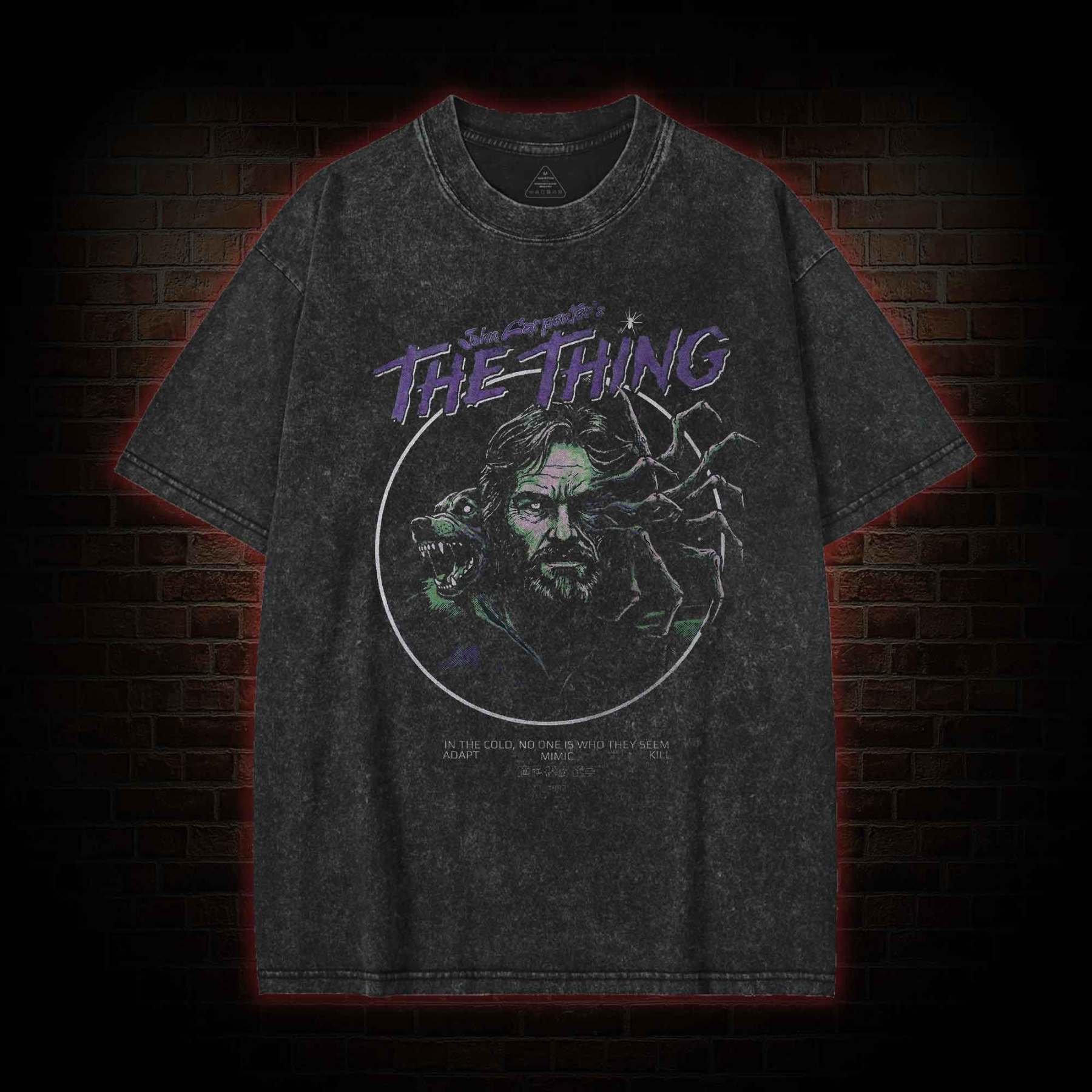 No One is Who They Seem Adopt Mimic Kill Washed T-shirt