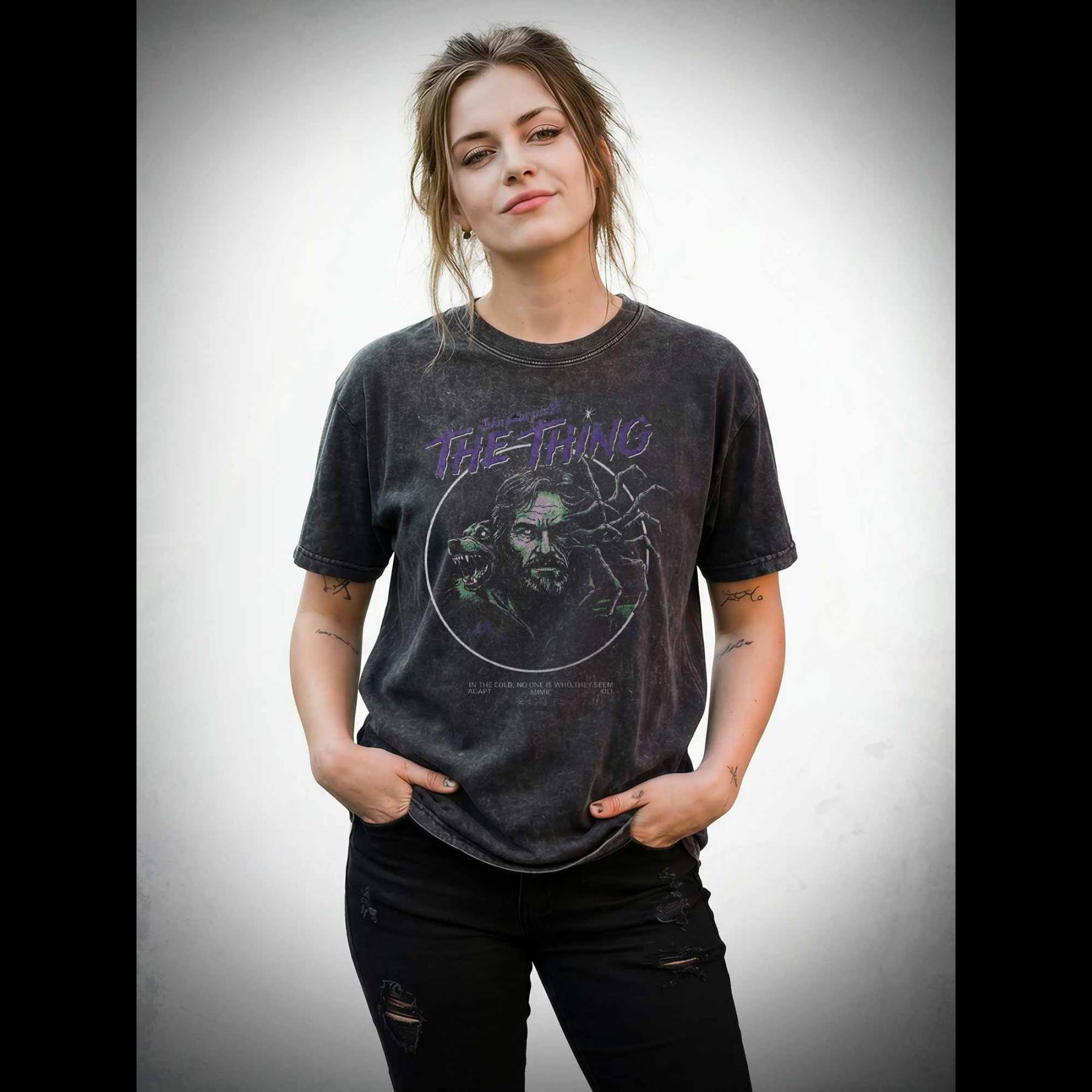 No One is Who They Seem Adopt Mimic Kill Washed T-shirt