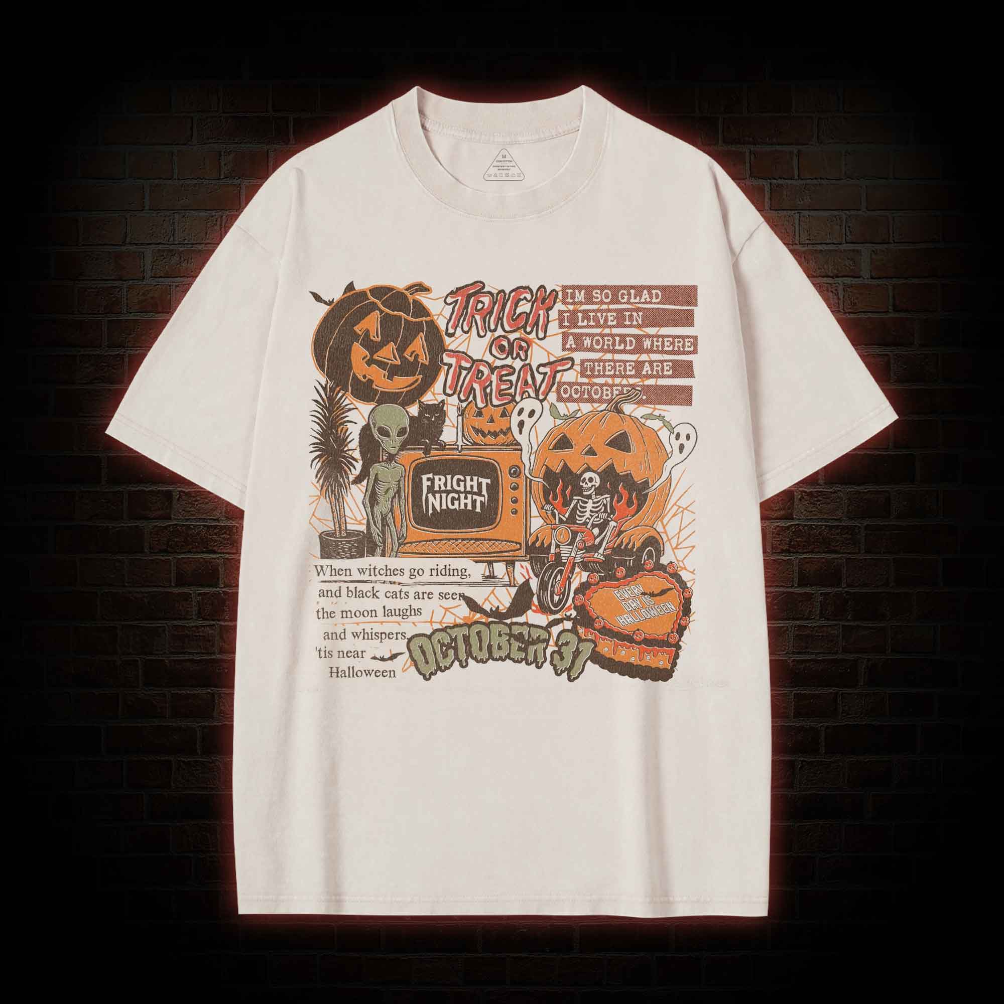 Spooky Season Ghost Washed T-shirt