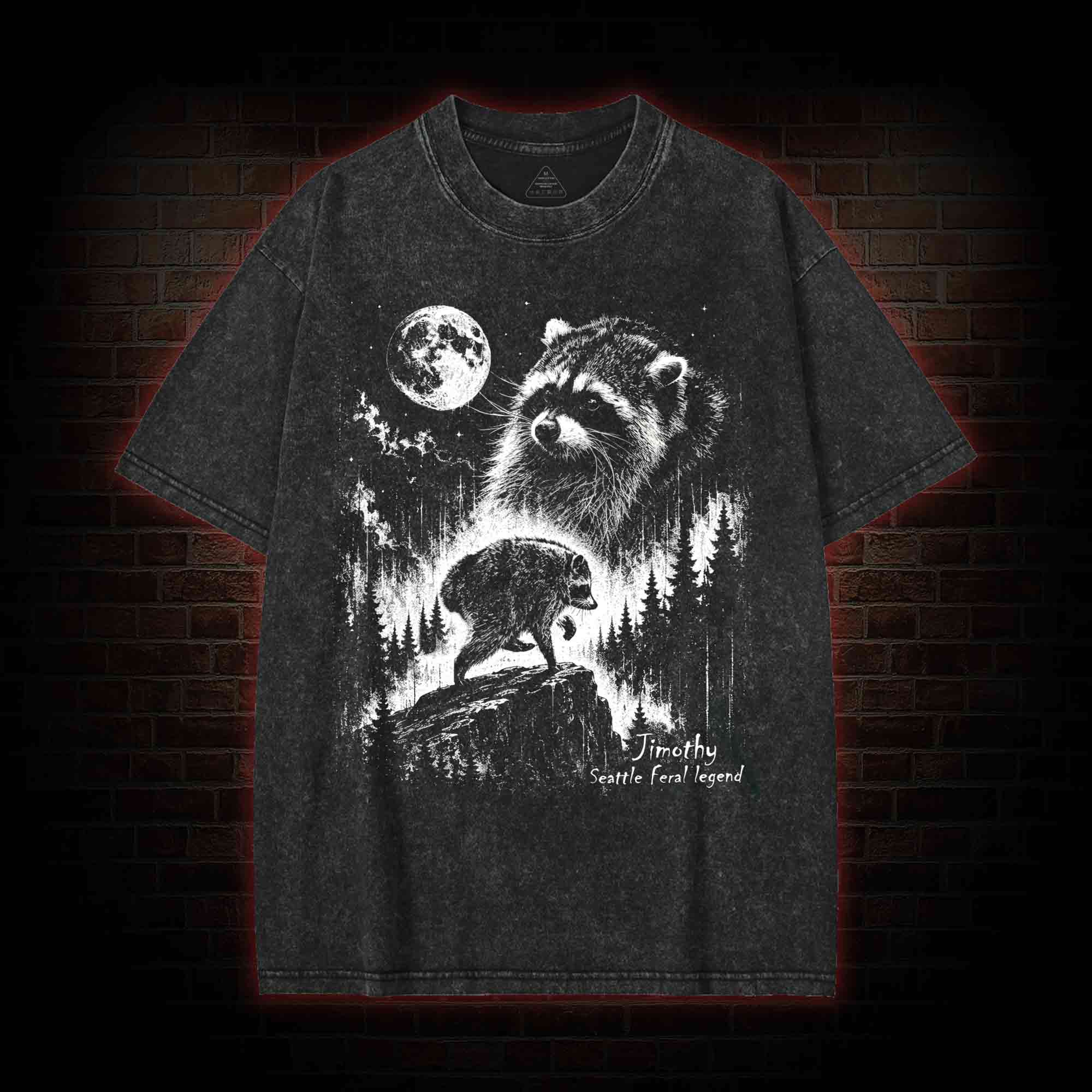Vintage Jimothy Raccoon Washed T-shirt