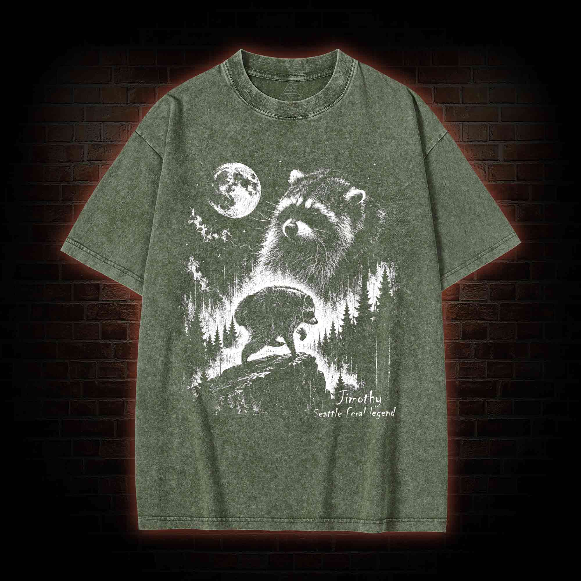 Vintage Jimothy Raccoon Washed T-shirt